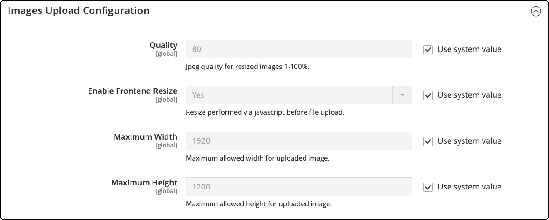 Magento 2 Images Upload Configuration for Resizing