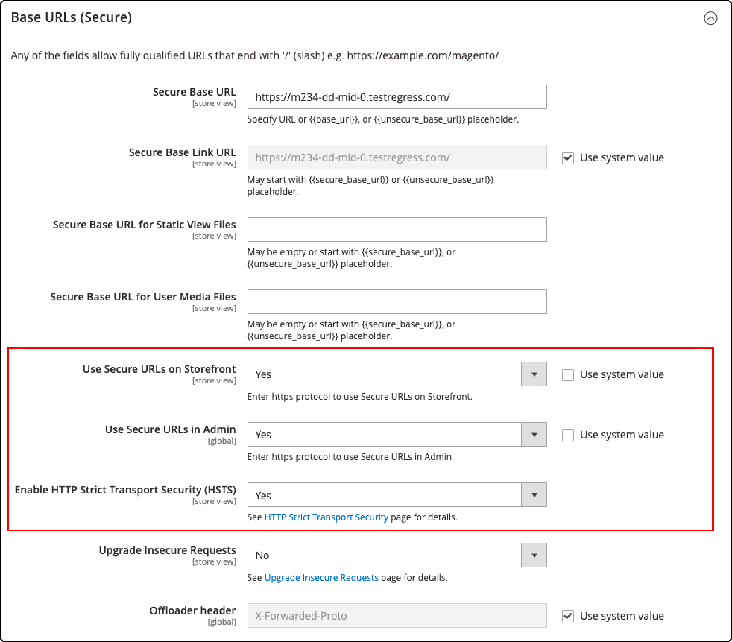 Securing Base URLs in Magento 2 for HTTP Strict Transport Security