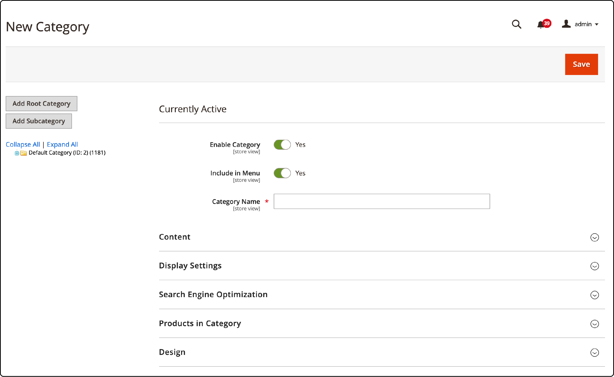 Solving menu not showing issue by adding a new root category in Magento 2