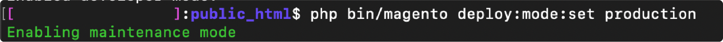 Enabling Production Mode in Magento 2 CLI