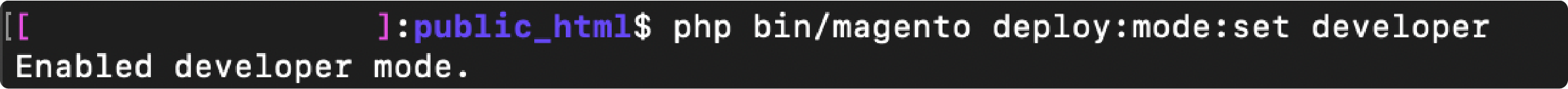 Magento 2 Developer Mode Command Line Interface