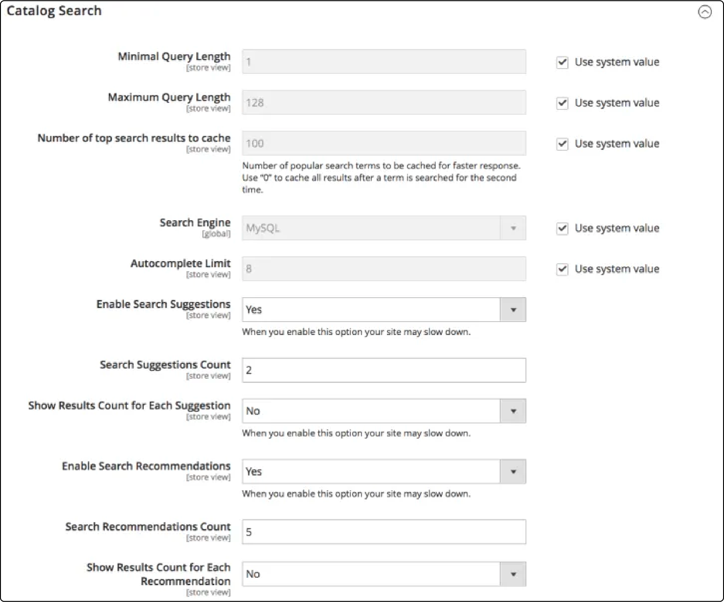 Customizing query length using MySQL for Magento 2 search