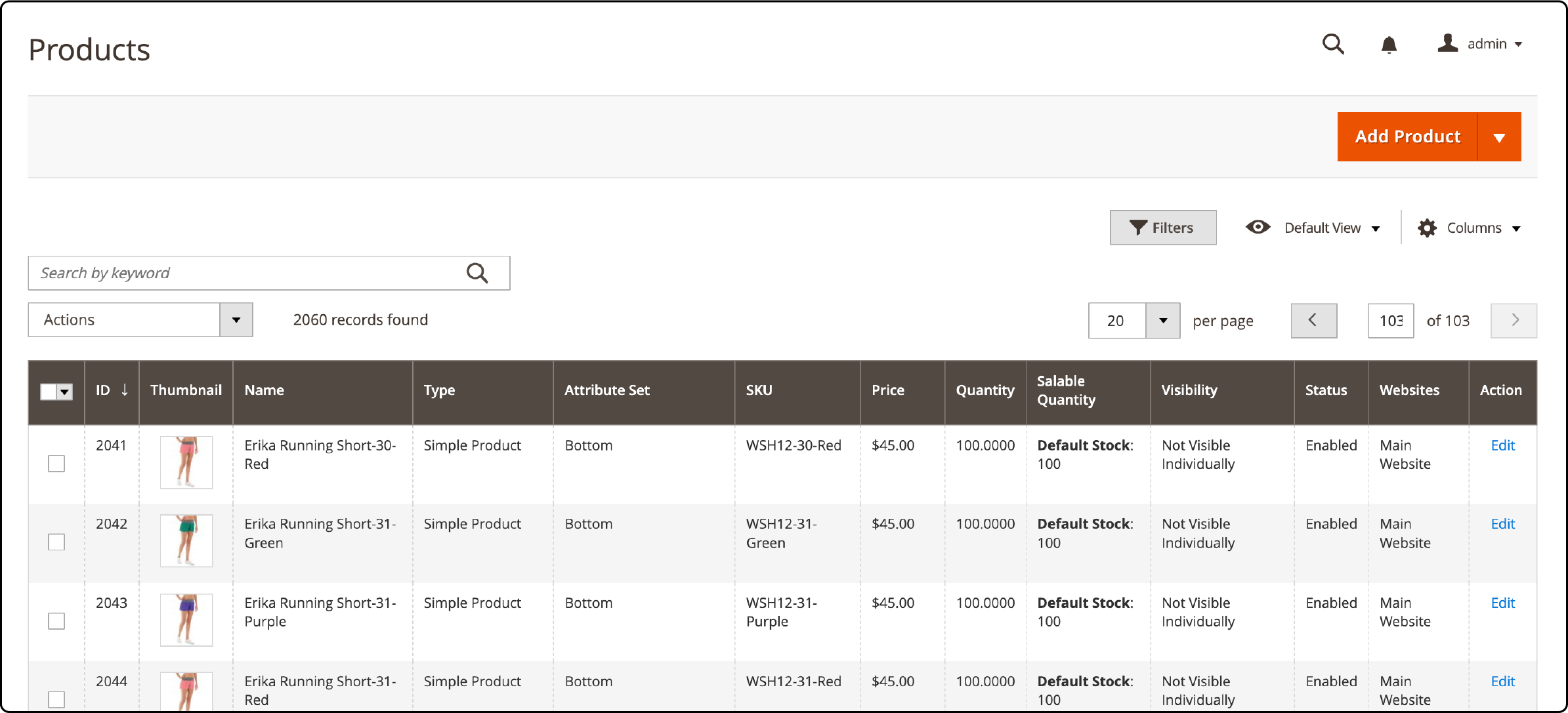 Setting up product listings in Magento