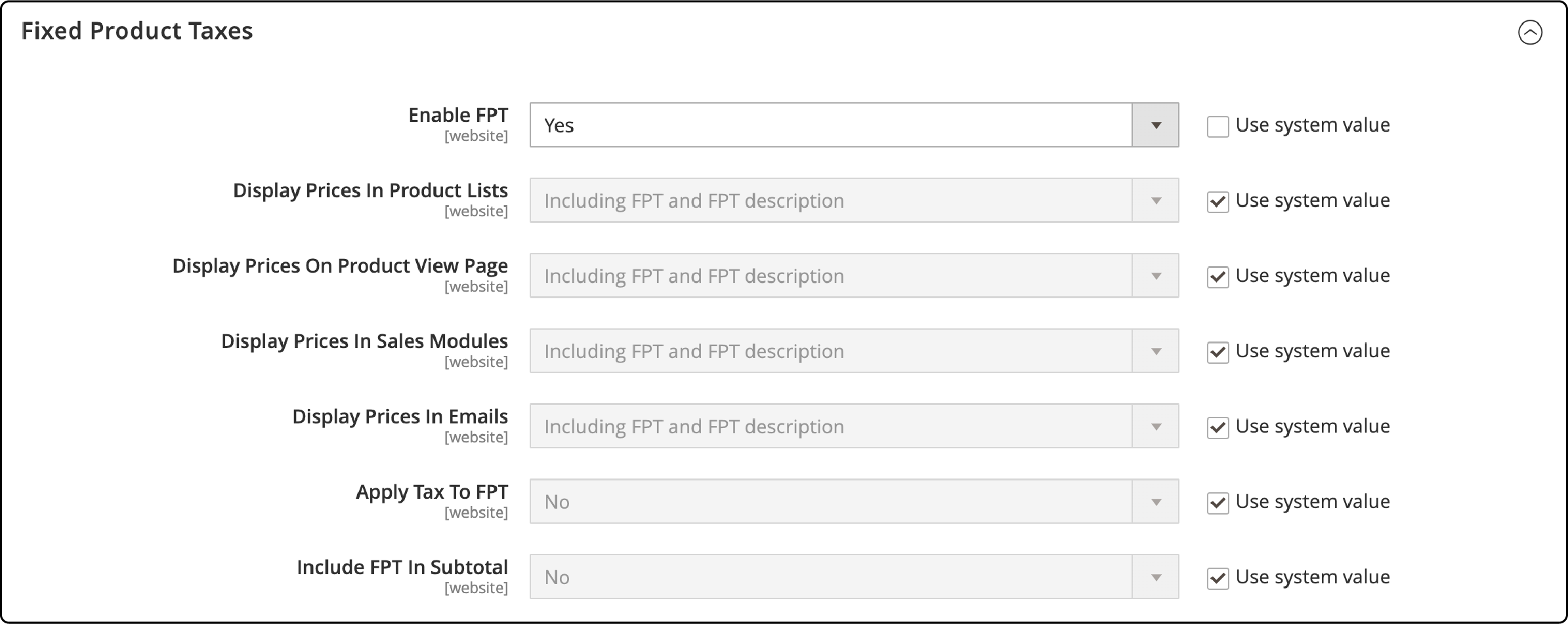 Fixed Product Taxes Configuration in Magento 2
