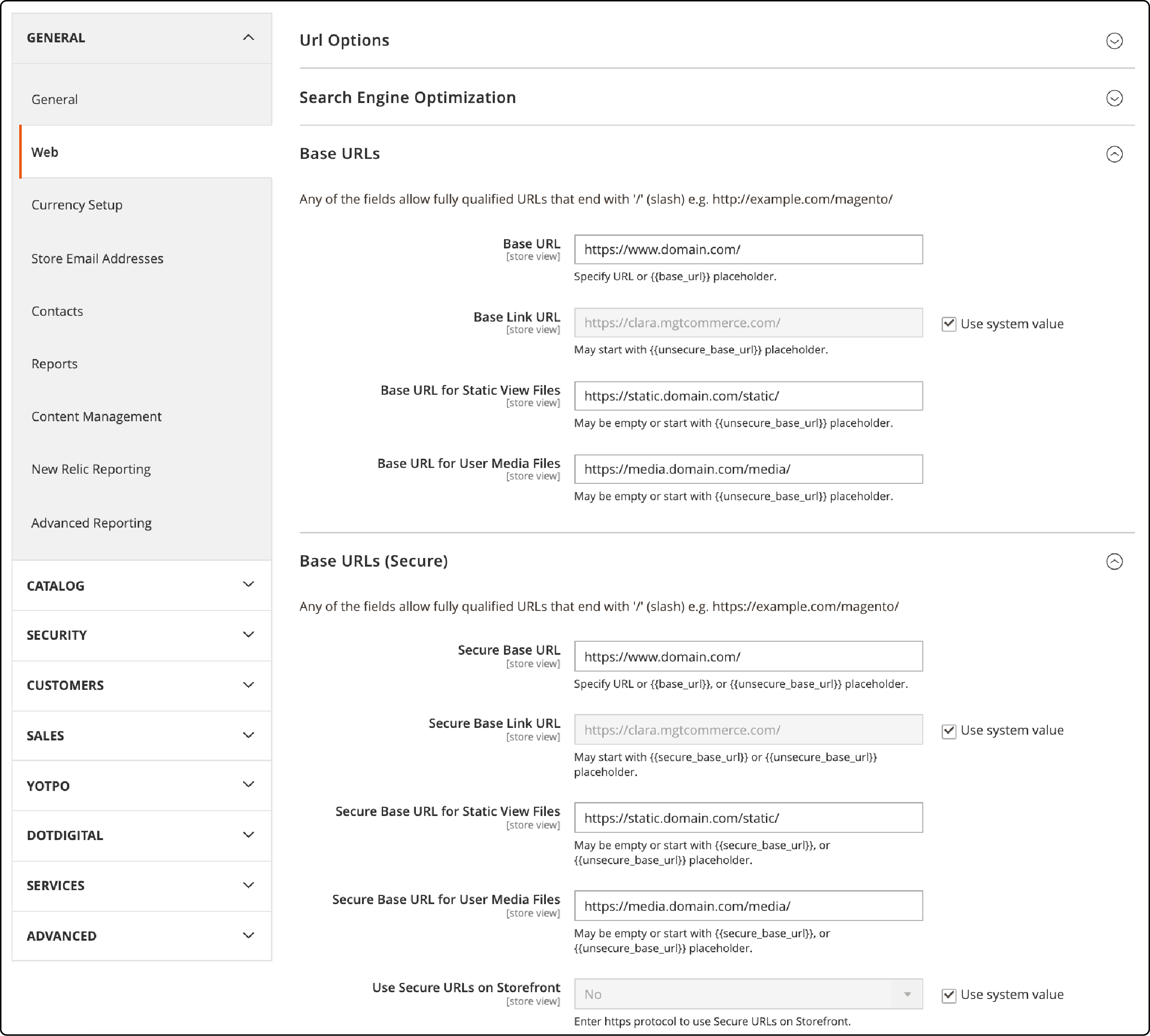 Finalizing Magento 2 settings for Amazon CloudFront integration