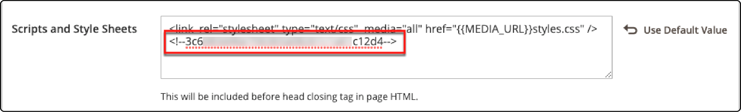 Integrating Confirmation Code in Magento Theme Integration of confirmation code in Magento theme's Scripts and Style Sheets section