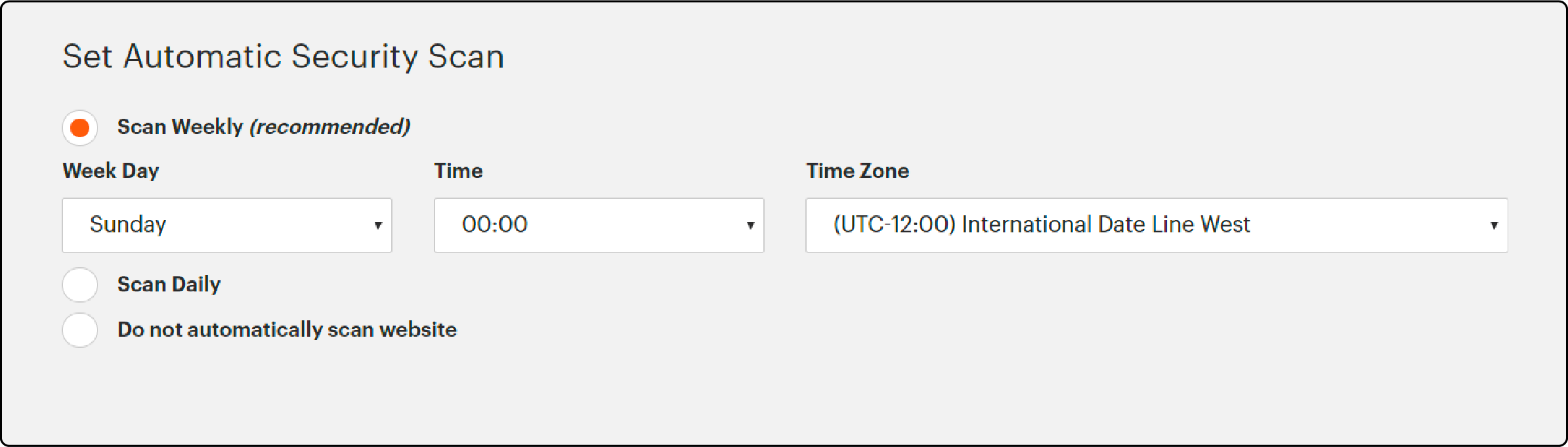 Configuring and scheduling automatic security scan in Magento