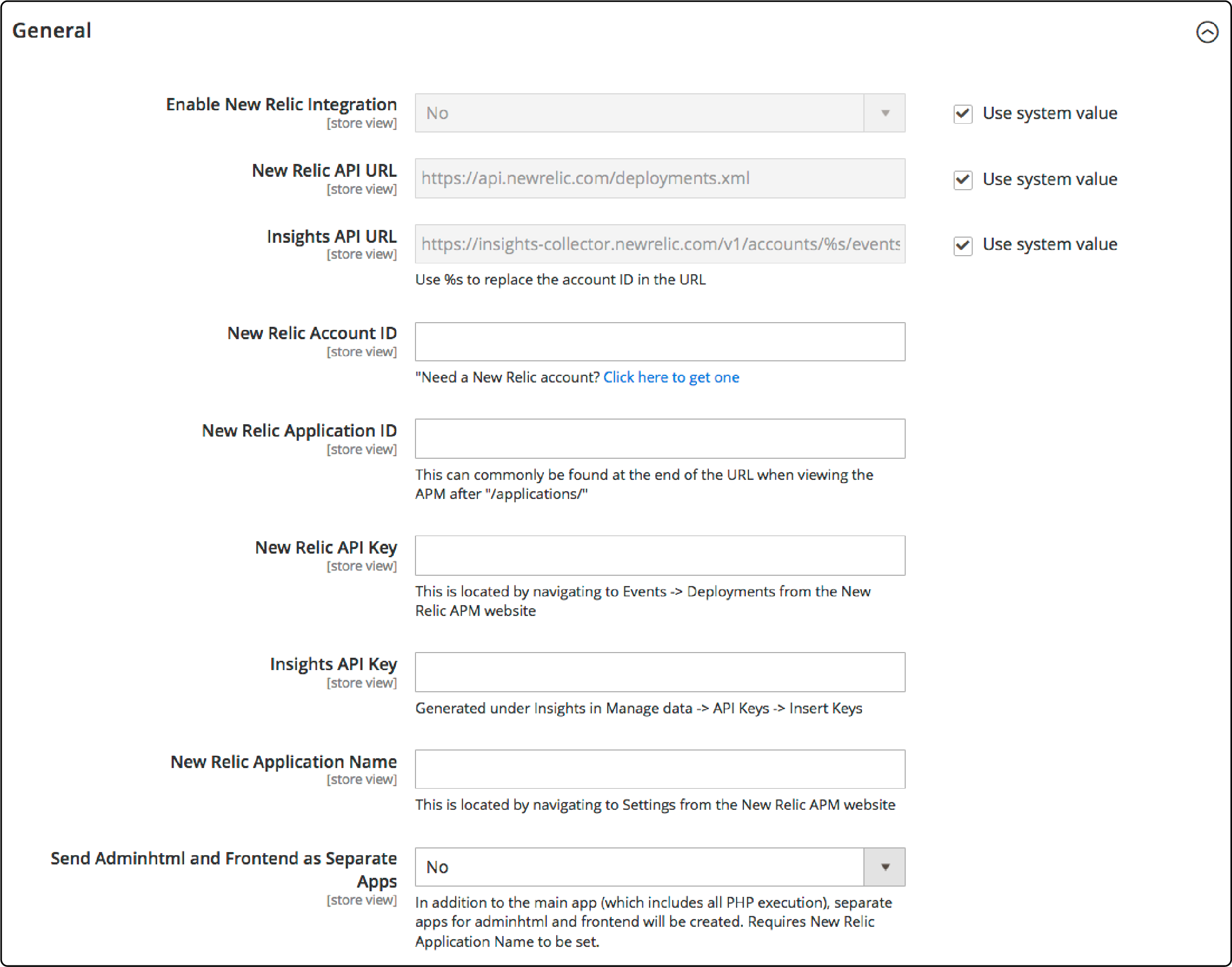 Guide for New Relic and Magento 2 integration