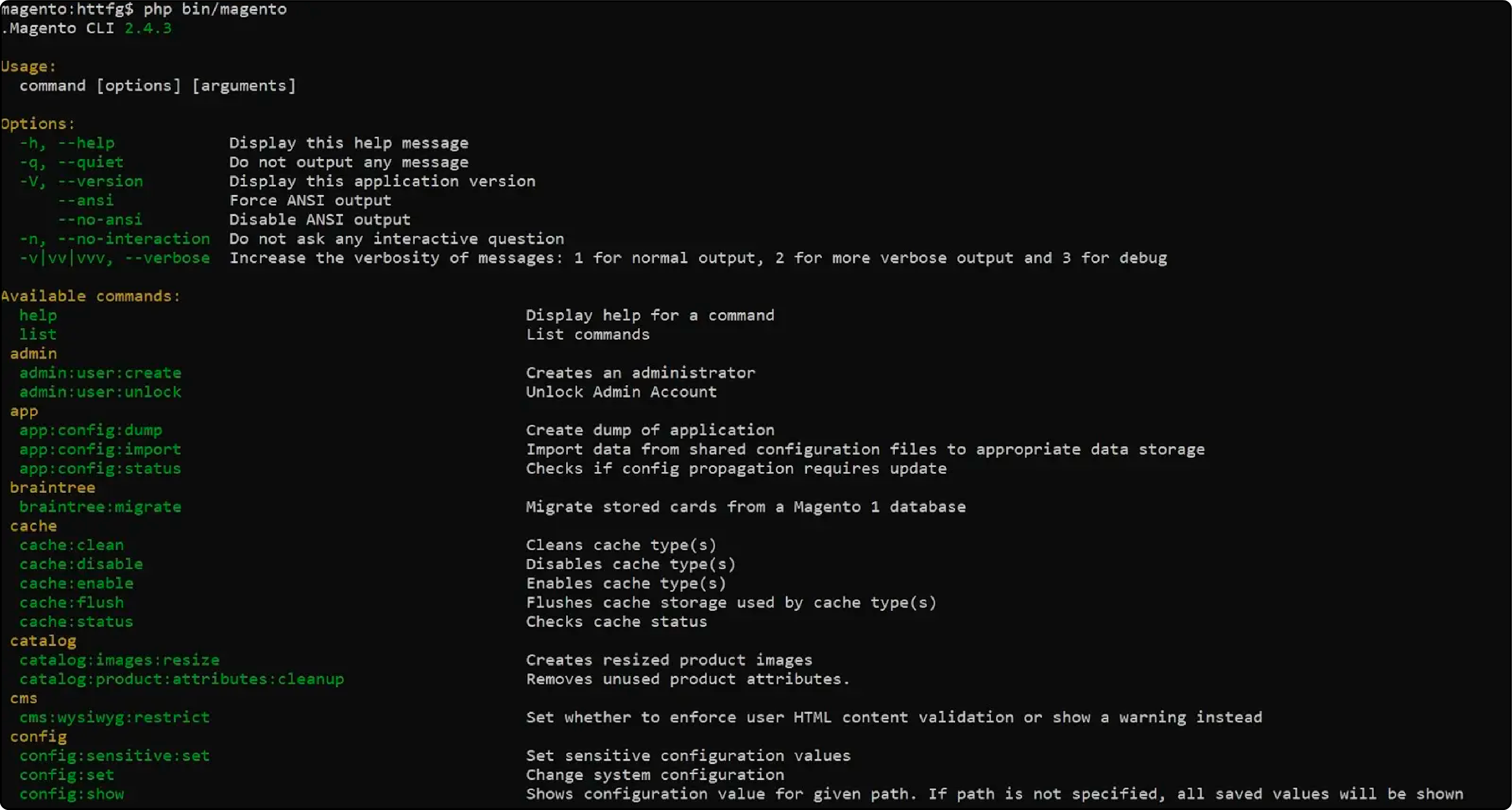 Magento CLI Command List