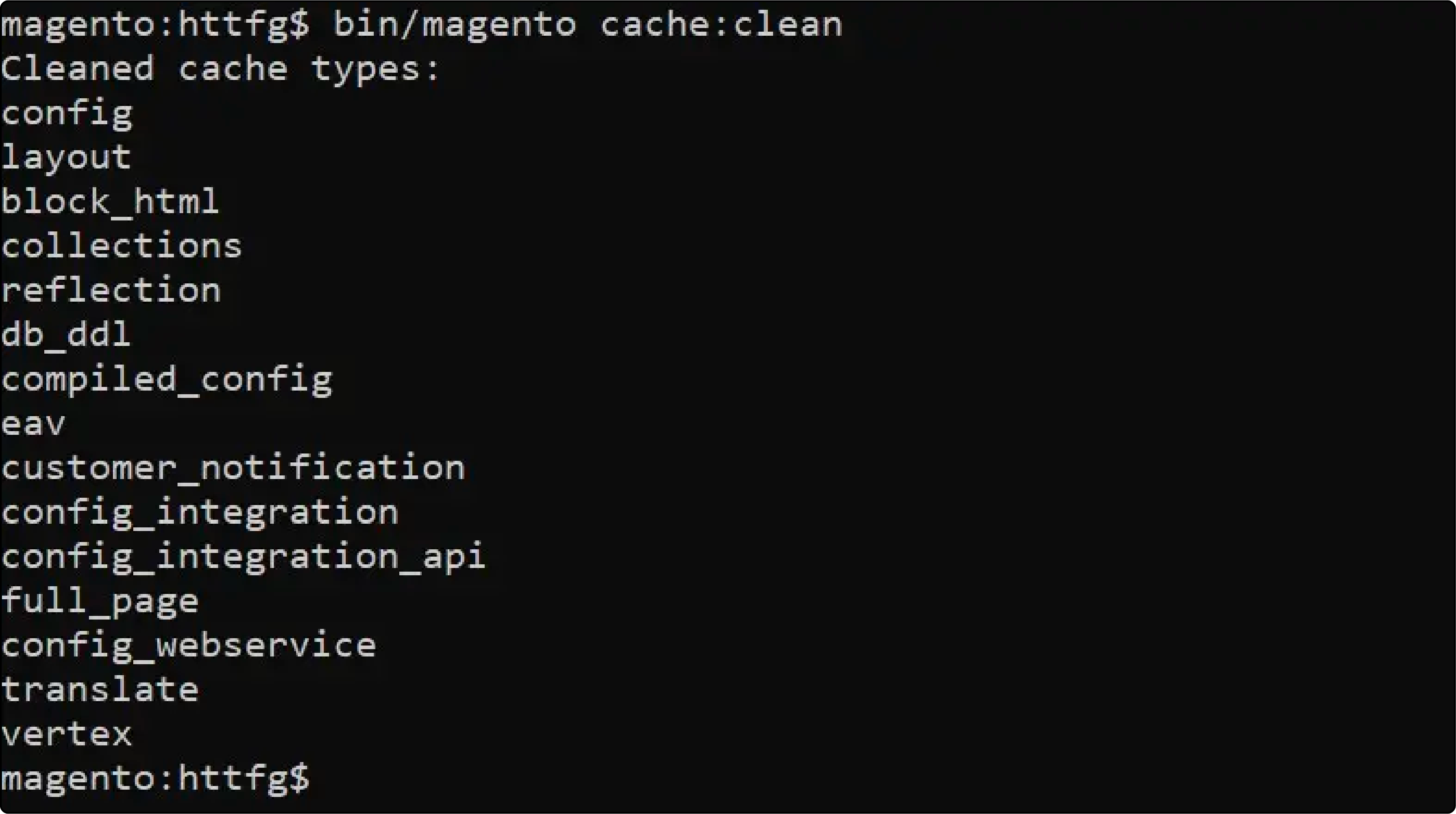 Clearing Magento Cache Using CLI