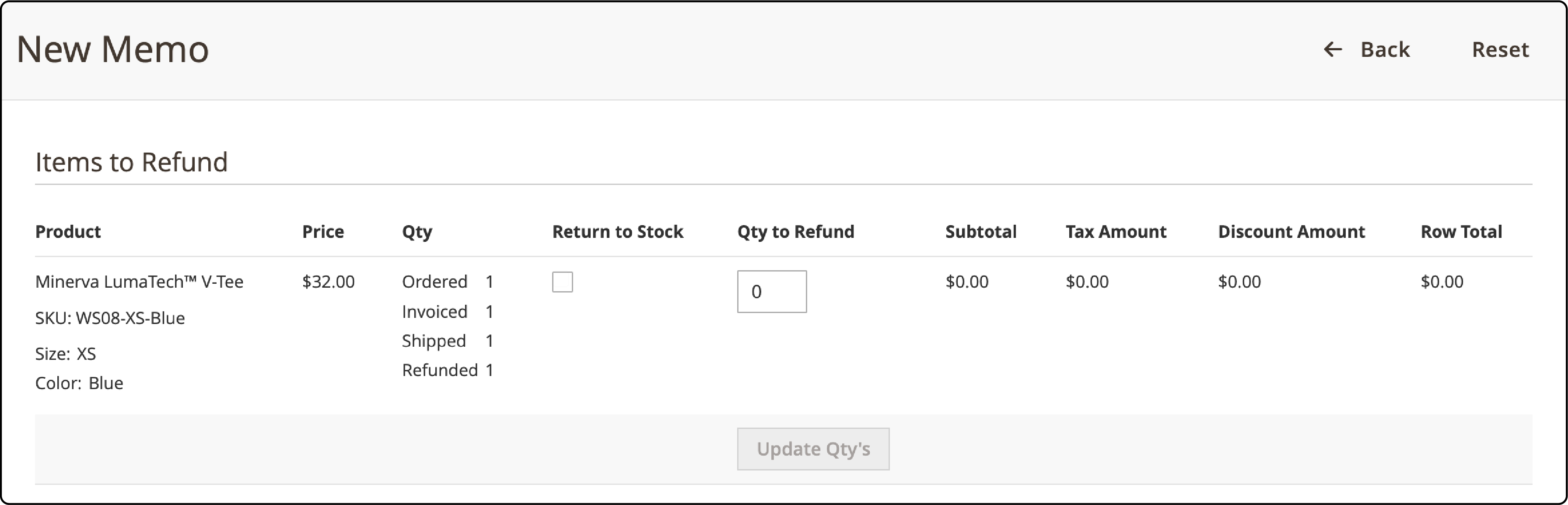 Editing Refundable Items in Magento 2 Credit Memo