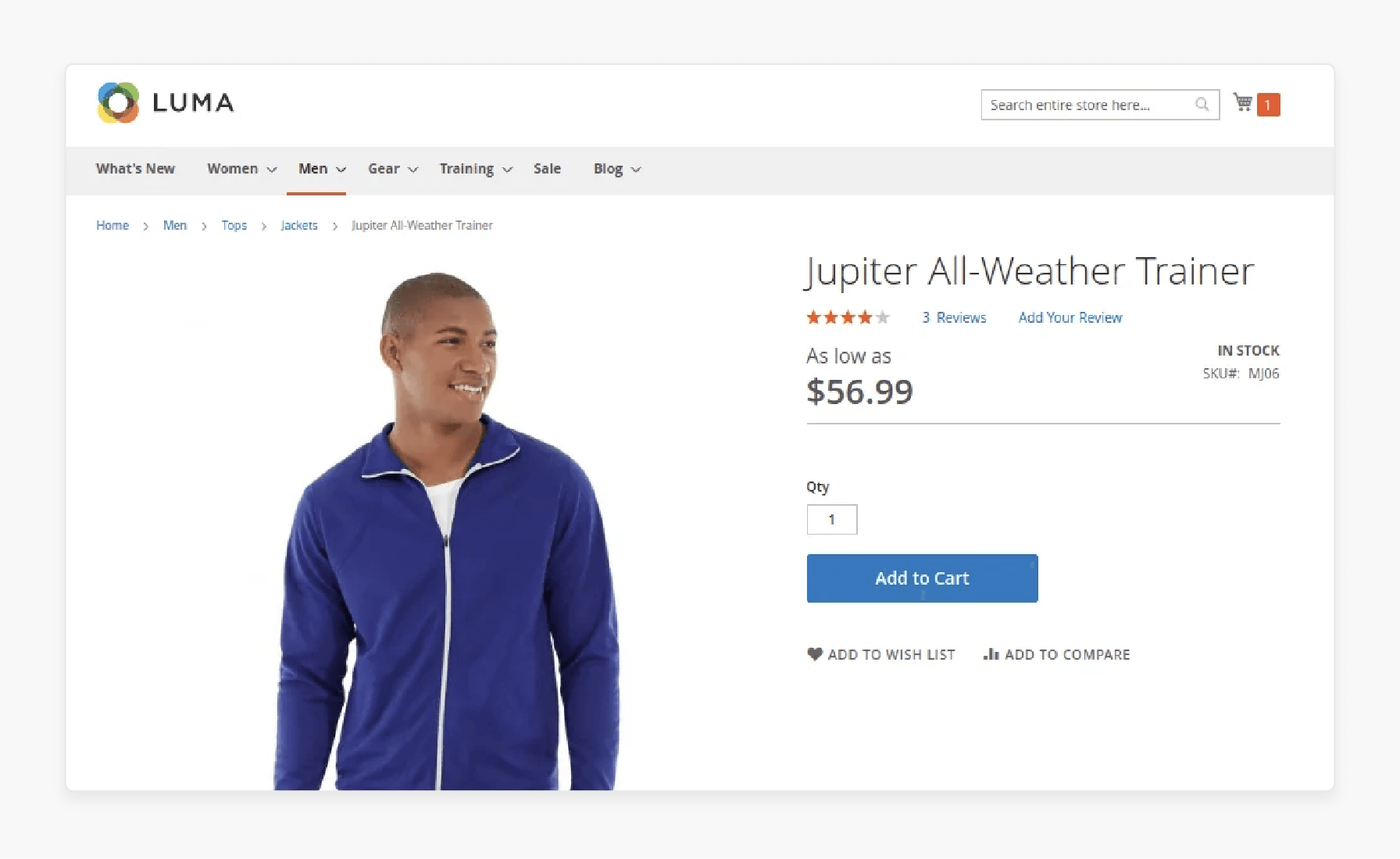 Publishing a simple product in Magento 2 after completing all necessary setup and configuration steps.