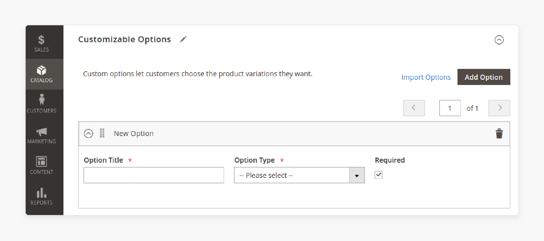 Adding custom options to simple products in Magento 2.