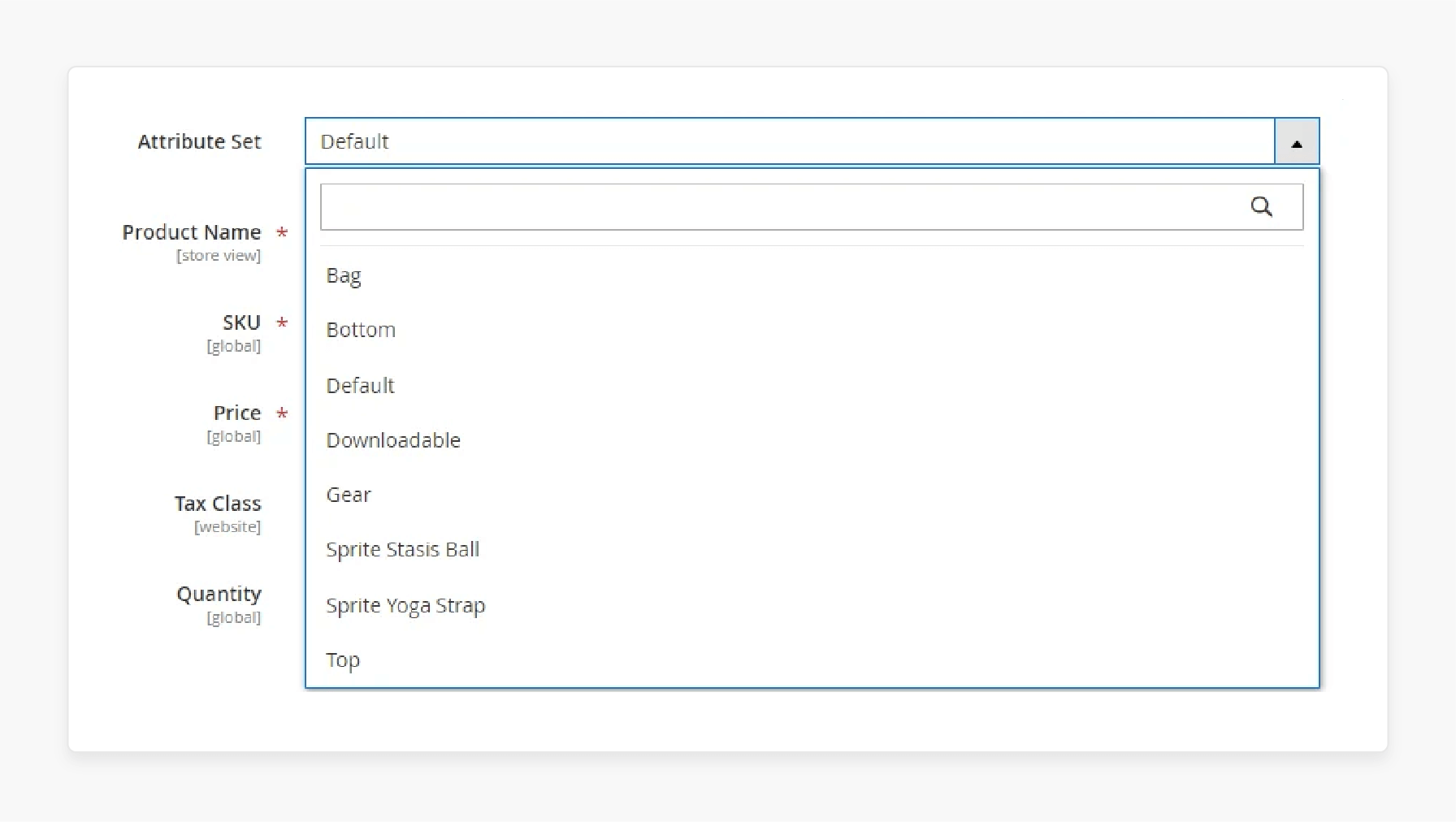 Completing the required settings for configurable products, including base price and SKU, in Magento 2.