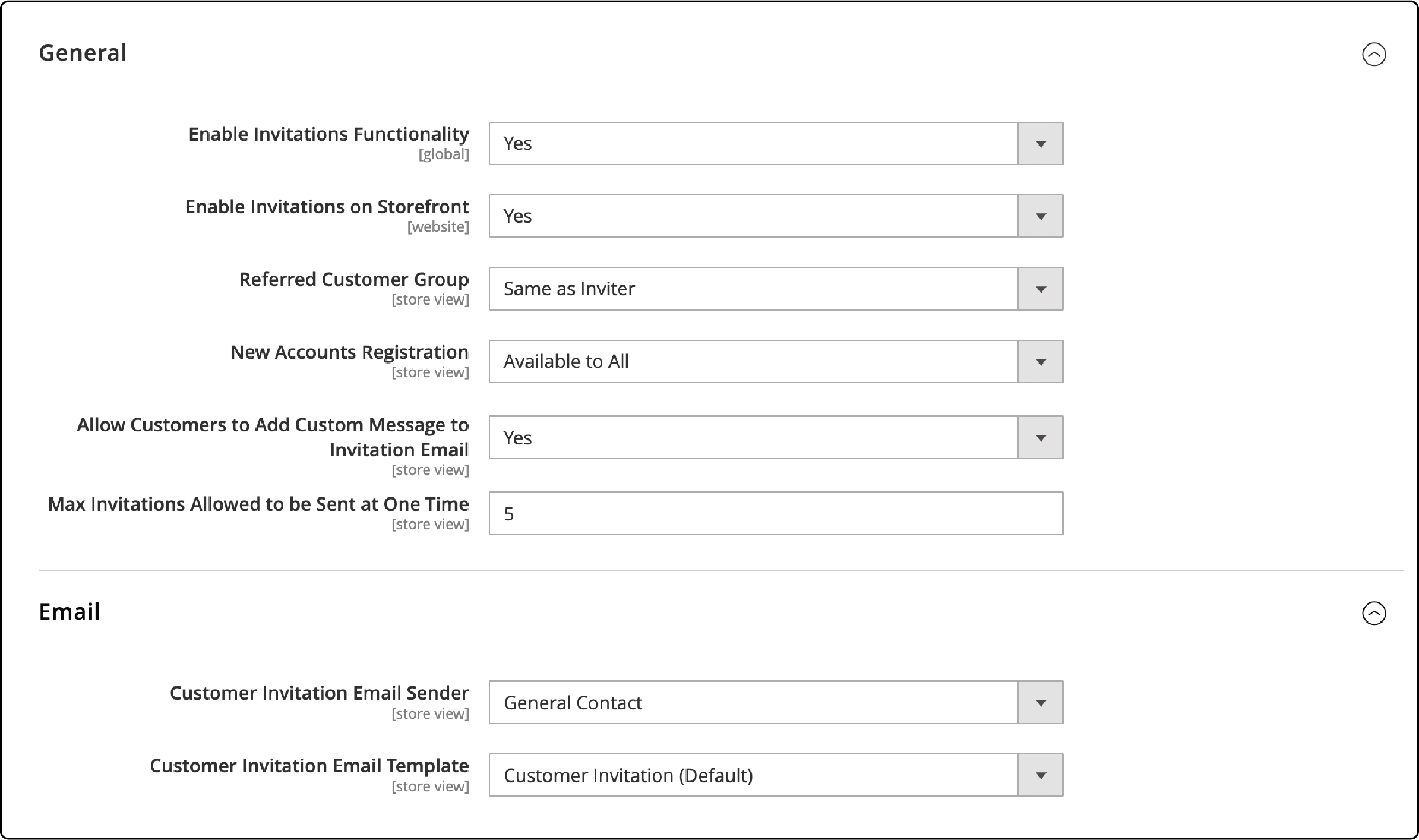 Guide to Configuring Invitations in Magento 2 Private Sales