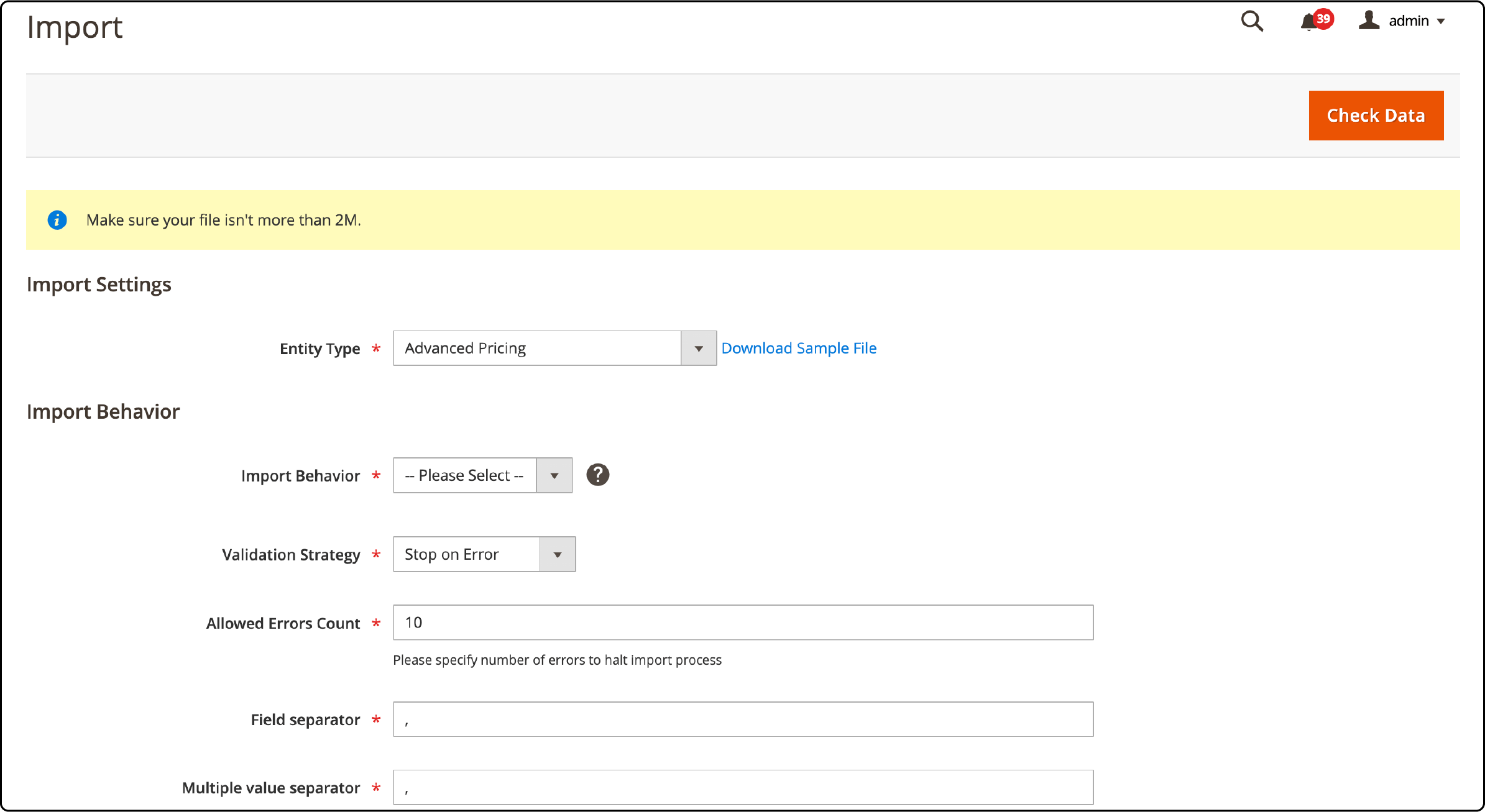 Detailed view of Manual Import and Export process in OpenCart to Magento migration