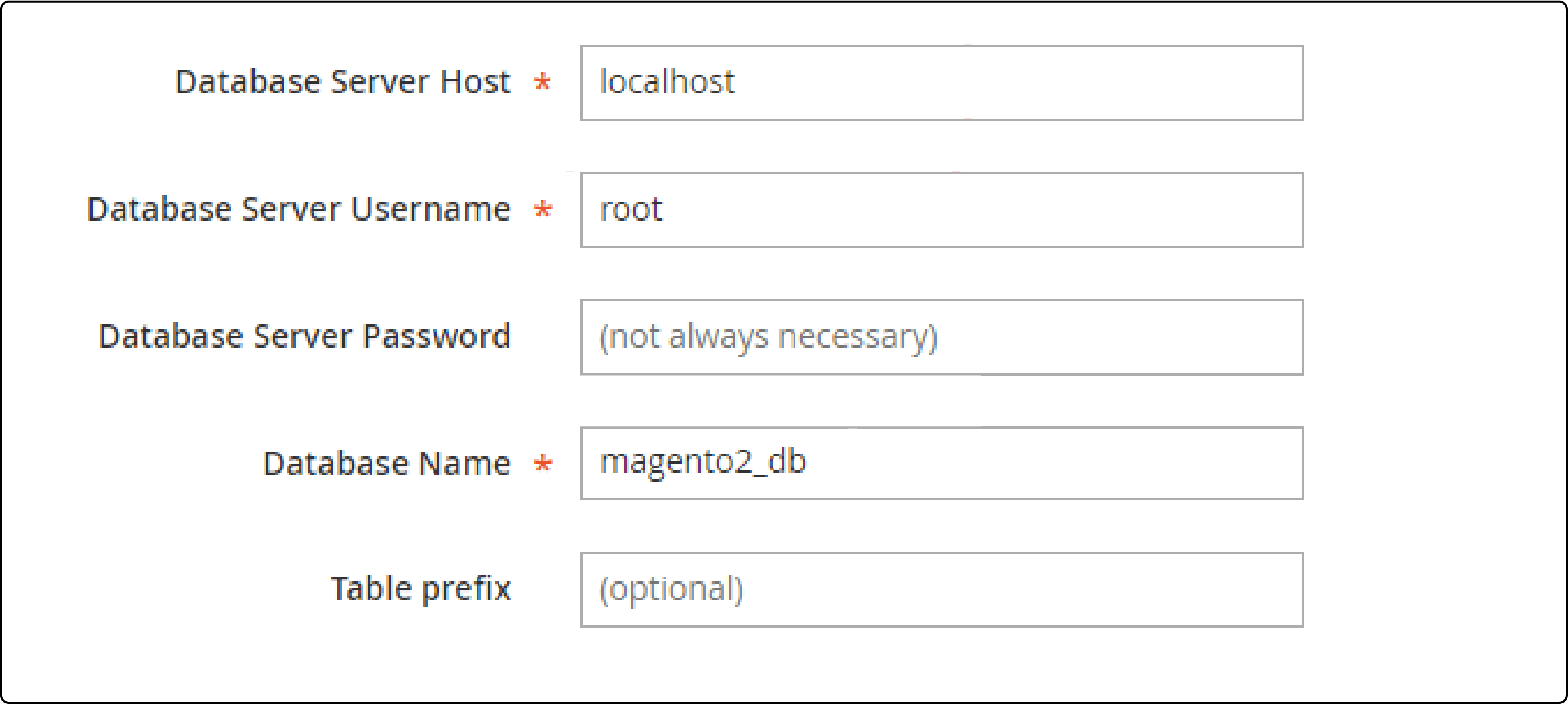 Adding Database in Magento for Dedicated Server Installation