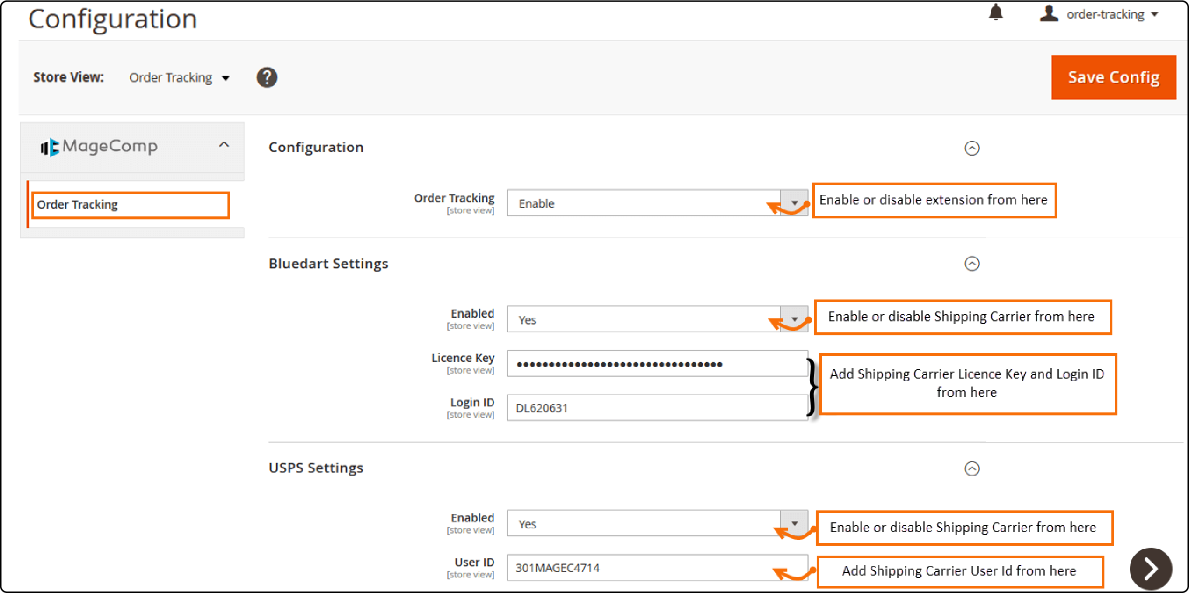 Detailed guide on configuring Magento 2 order and shipment tracking settings