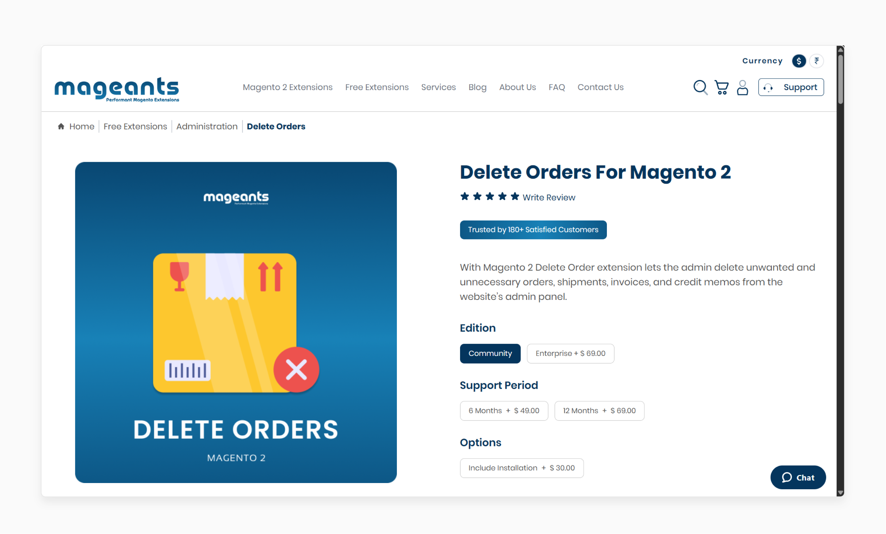 Delete Orders For Magento 2 - Mageants