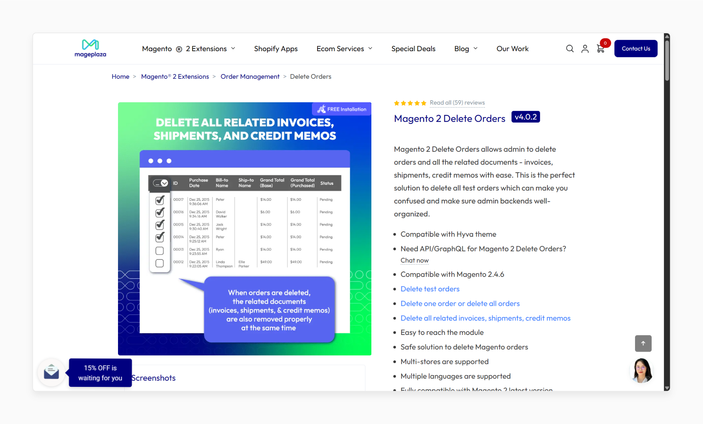 Free Magento 2 Delete Orders - Mageplaza