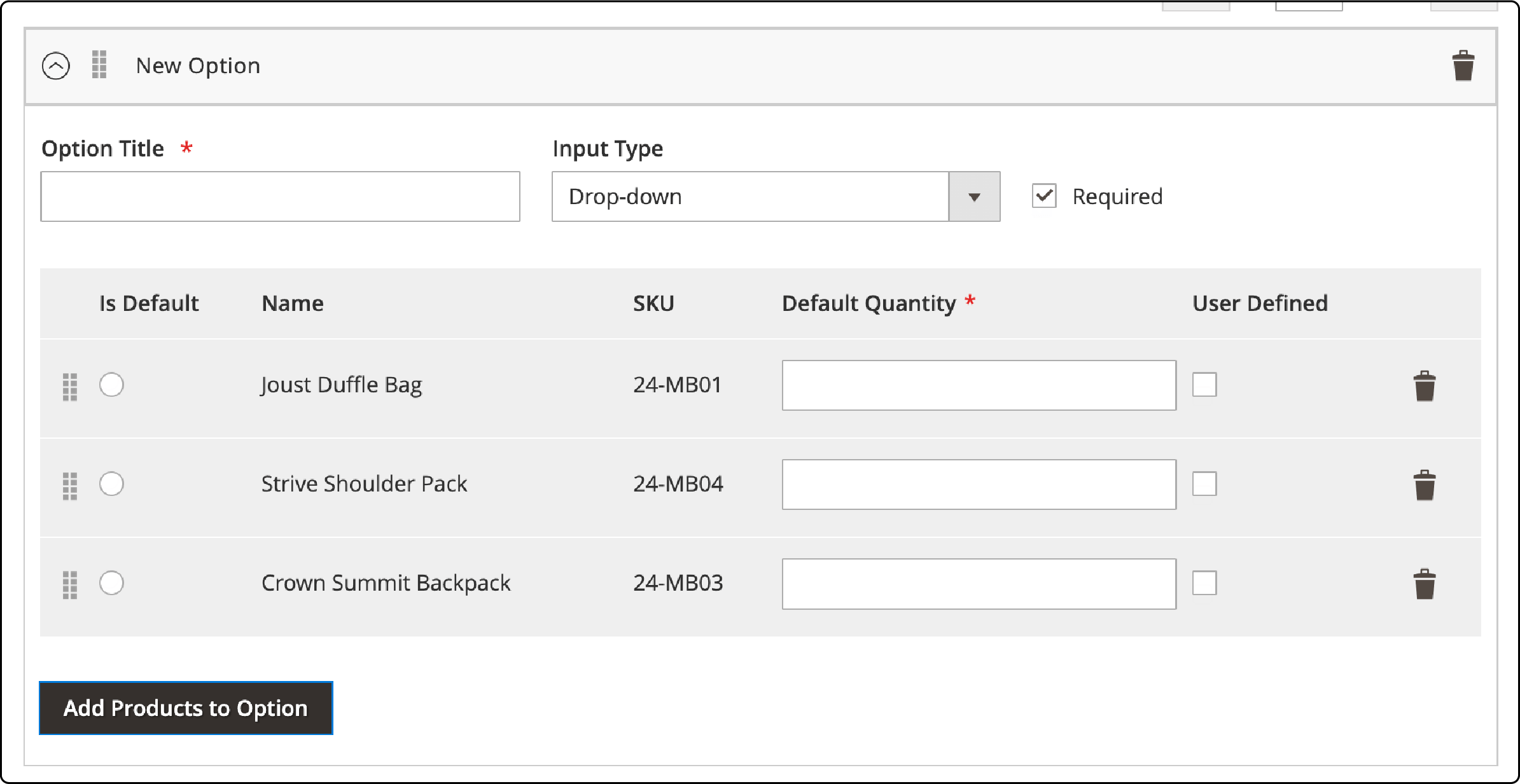 Display of Bundle options in Magento 2