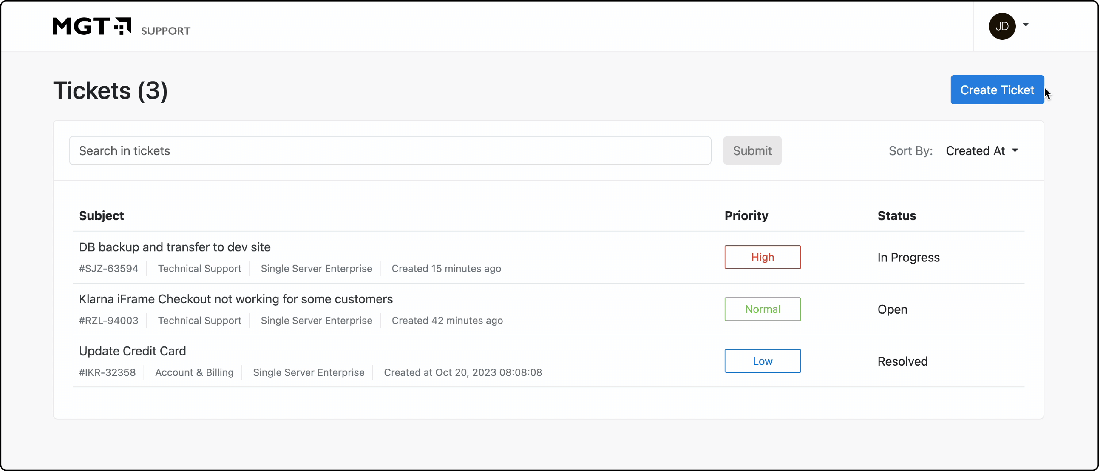 MGT Ticket System for Efficient Magento Support