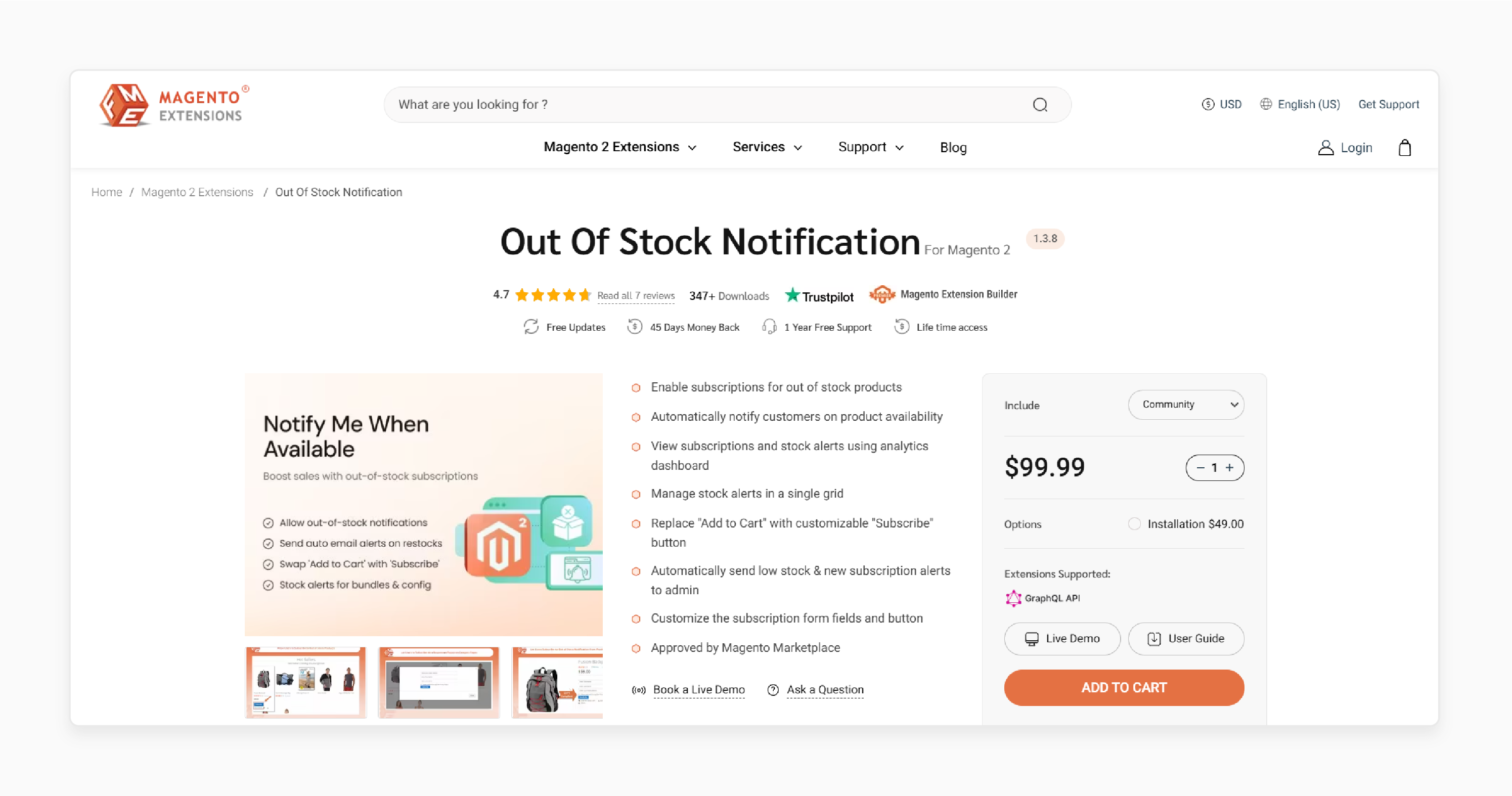 magento 2 plugin by fme extensions for automated stock alerts and admin tracking