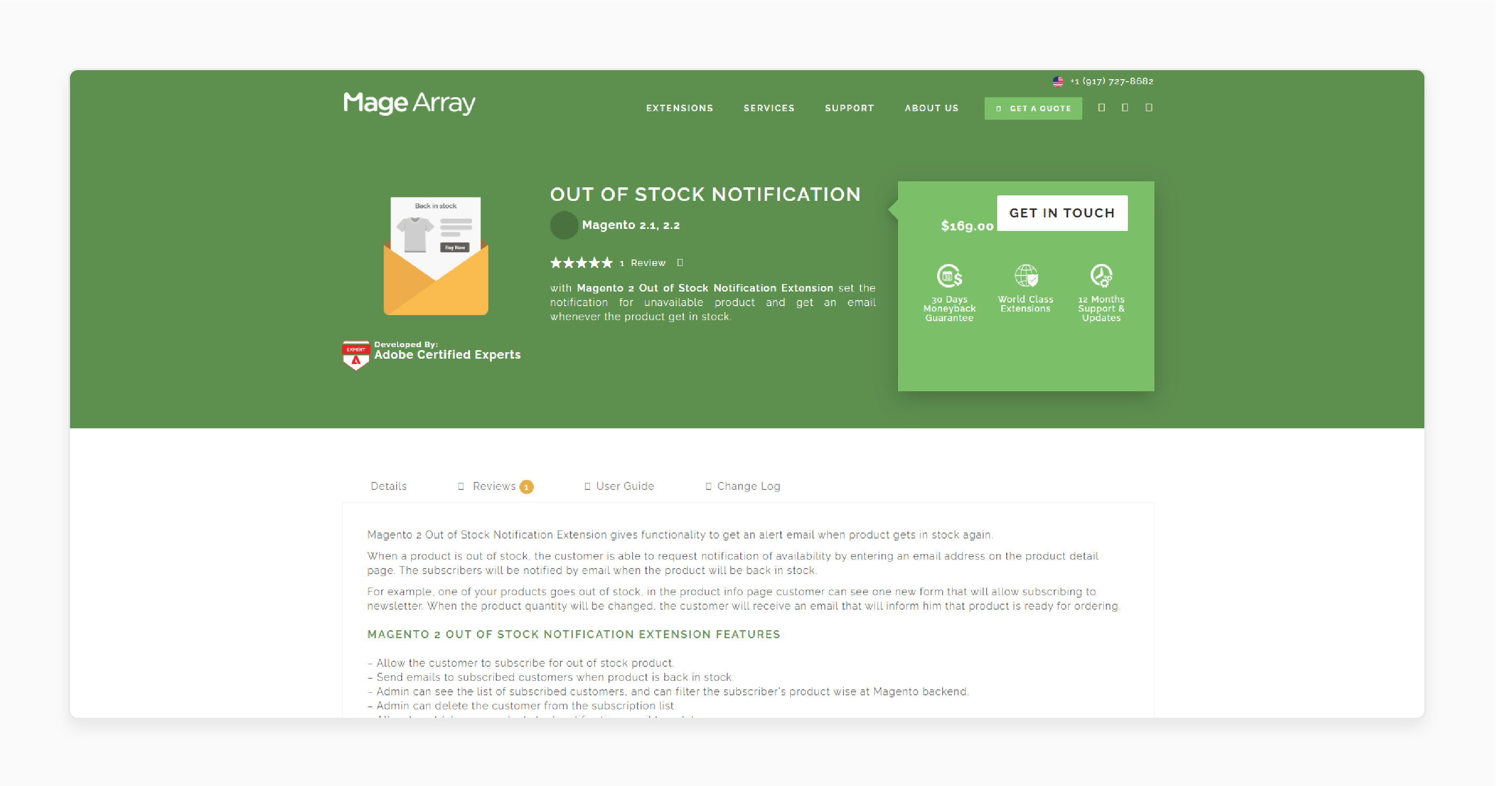 magento 2 out of stock notification system by magearray with product availability alert settings and backend controls