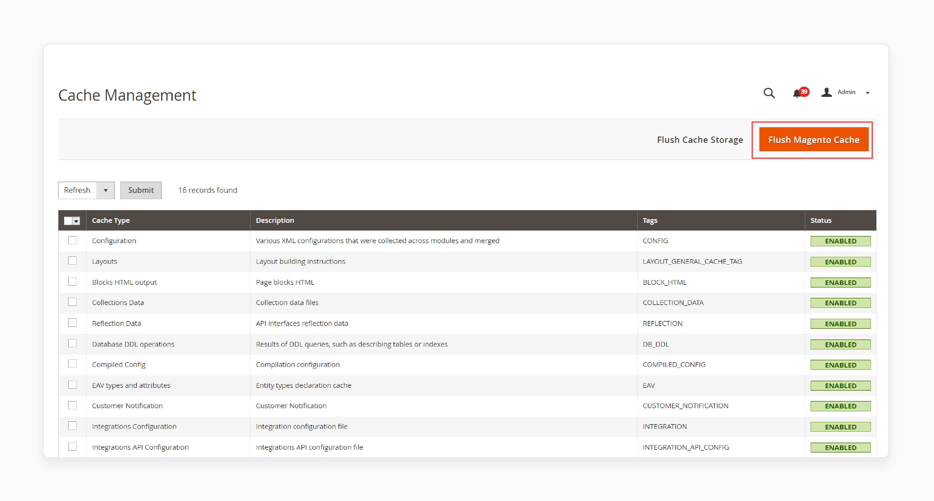 Clear cache after clearsale Magento 2 integration