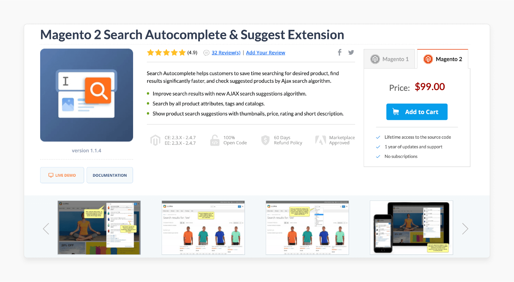 Magento 2 Search Extension by Plumrocket Magento 2 Search Extension by Plumrocket with search autocomplete and suggest features