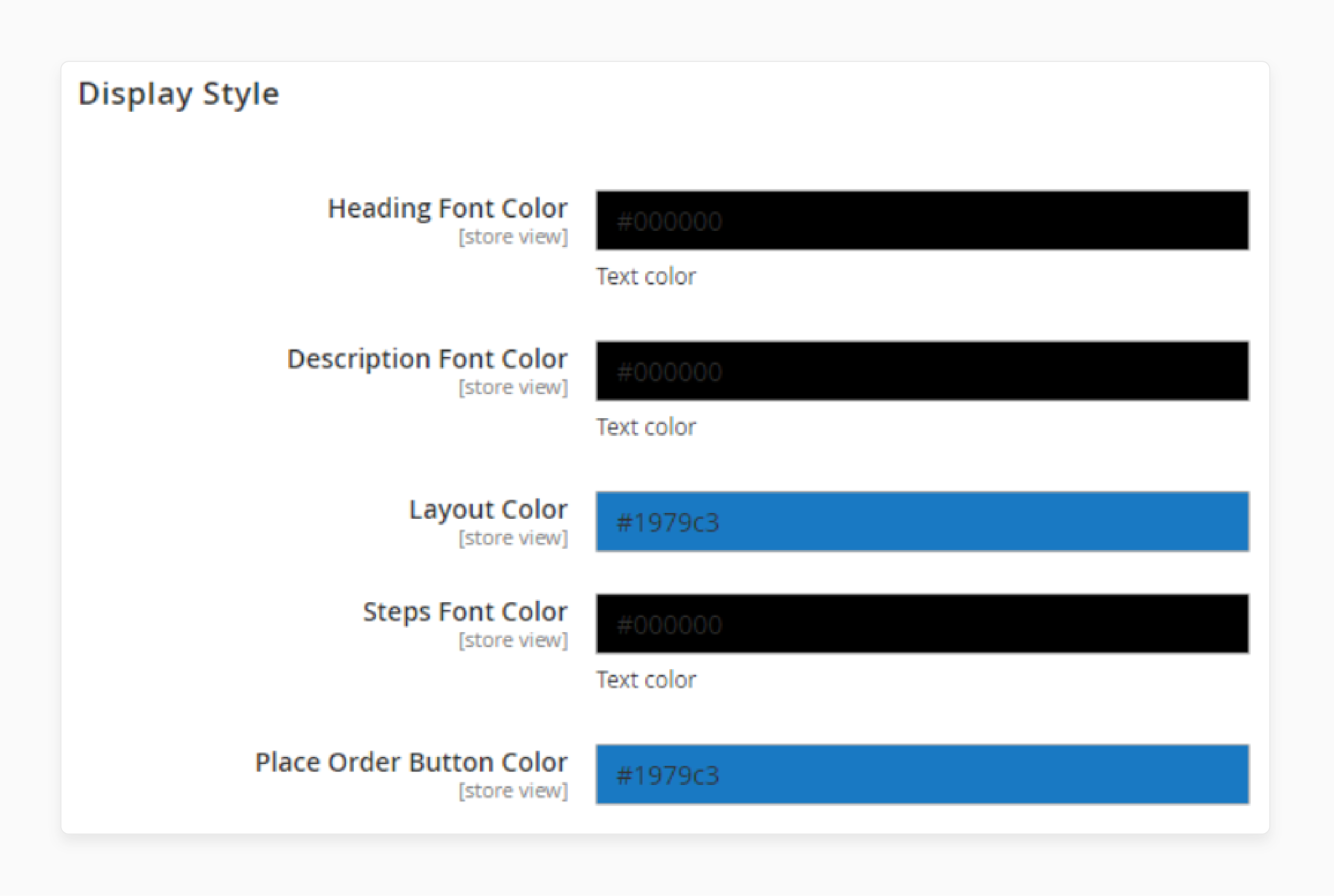 Display Style Configuration of Magento 2 One-Step Checkout Extension