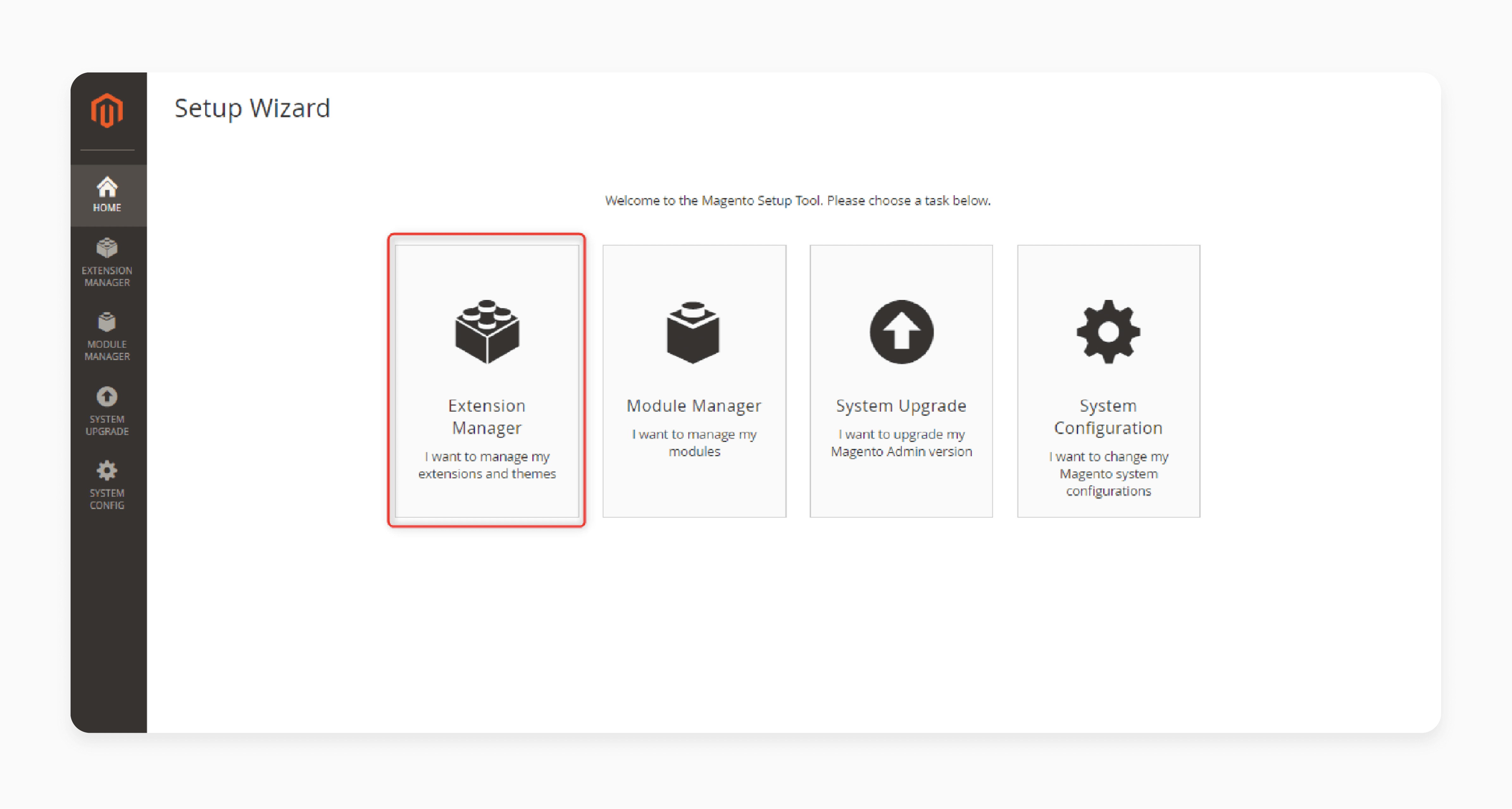 Installing the Magento 2 Shop by Brand extension via setup wizard