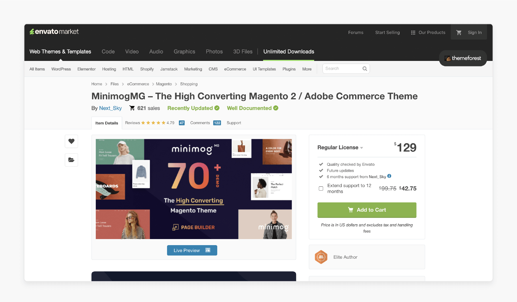theme by minimogmg offering high-conversion features and demo layouts for magento 2