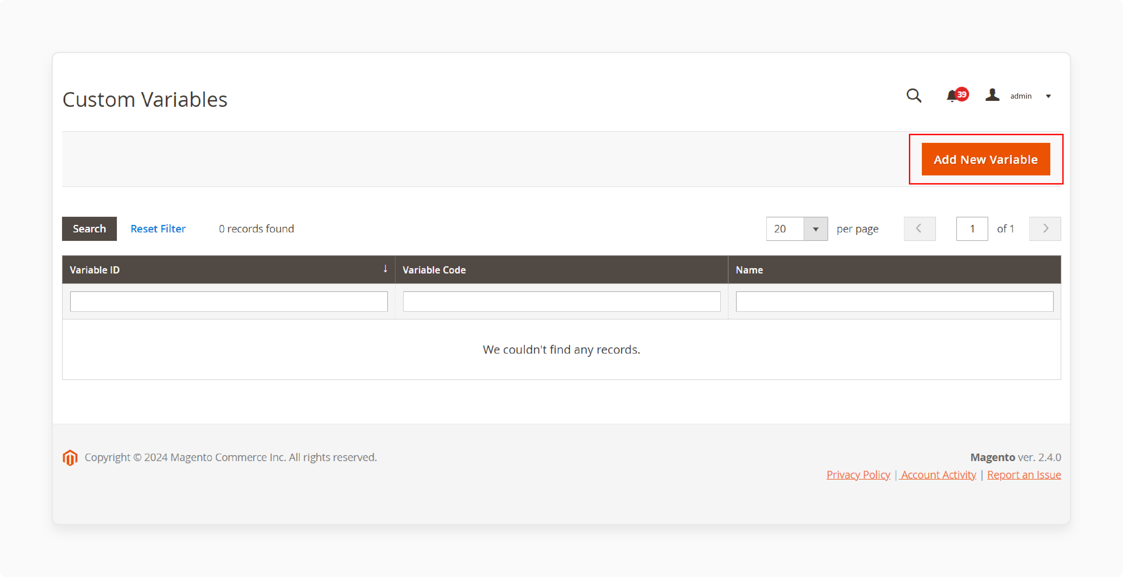 Add a New Custom Variable in Magento 2 Adding a new custom variable in Magento 2 for email templates