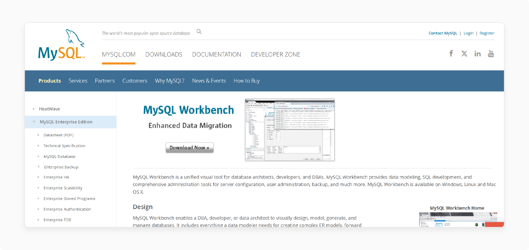 Features of MySQL Workbench in Magento 2 Developer Tools