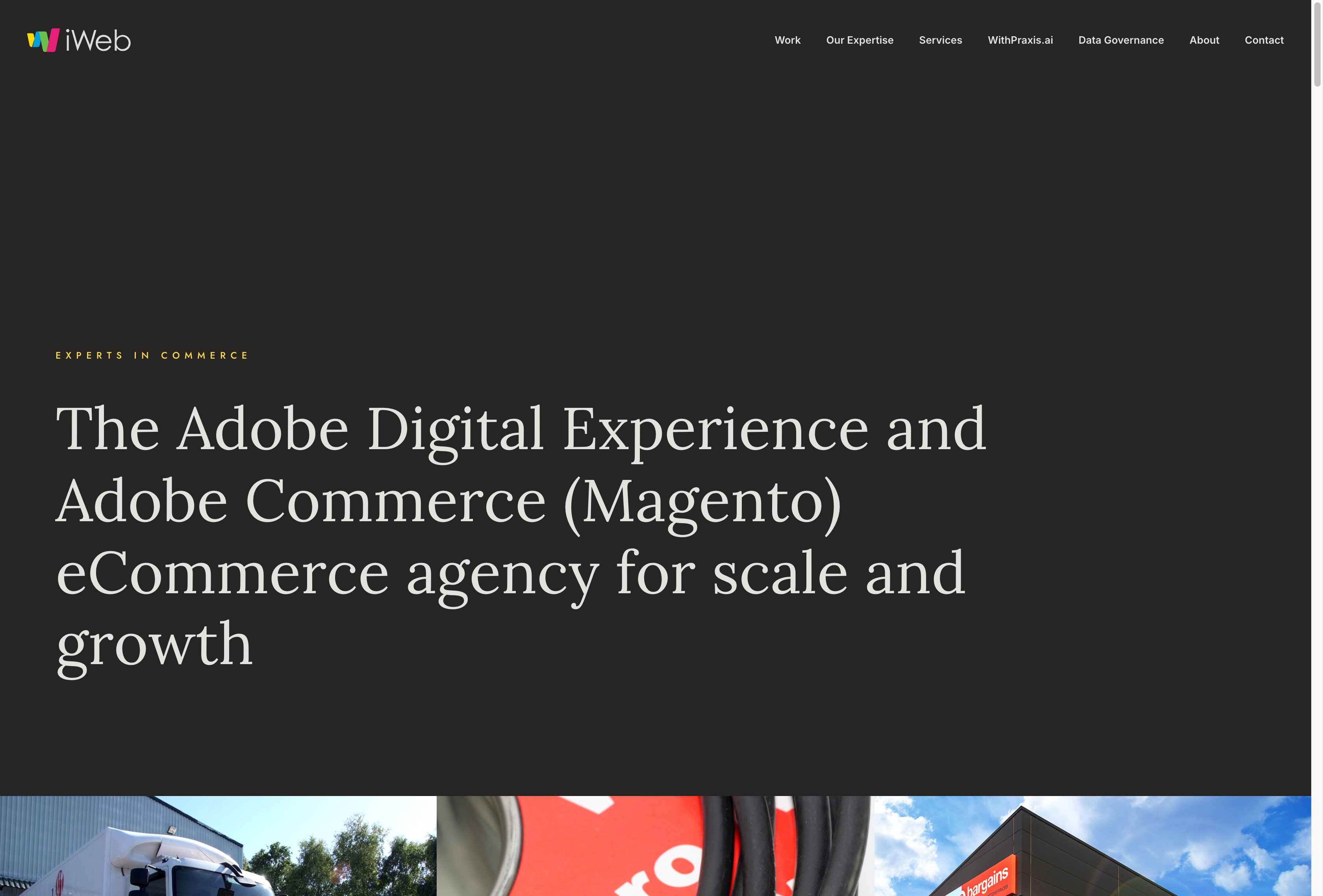 iWeb Adobe Commerce Gold Partner agency in Staffordshire