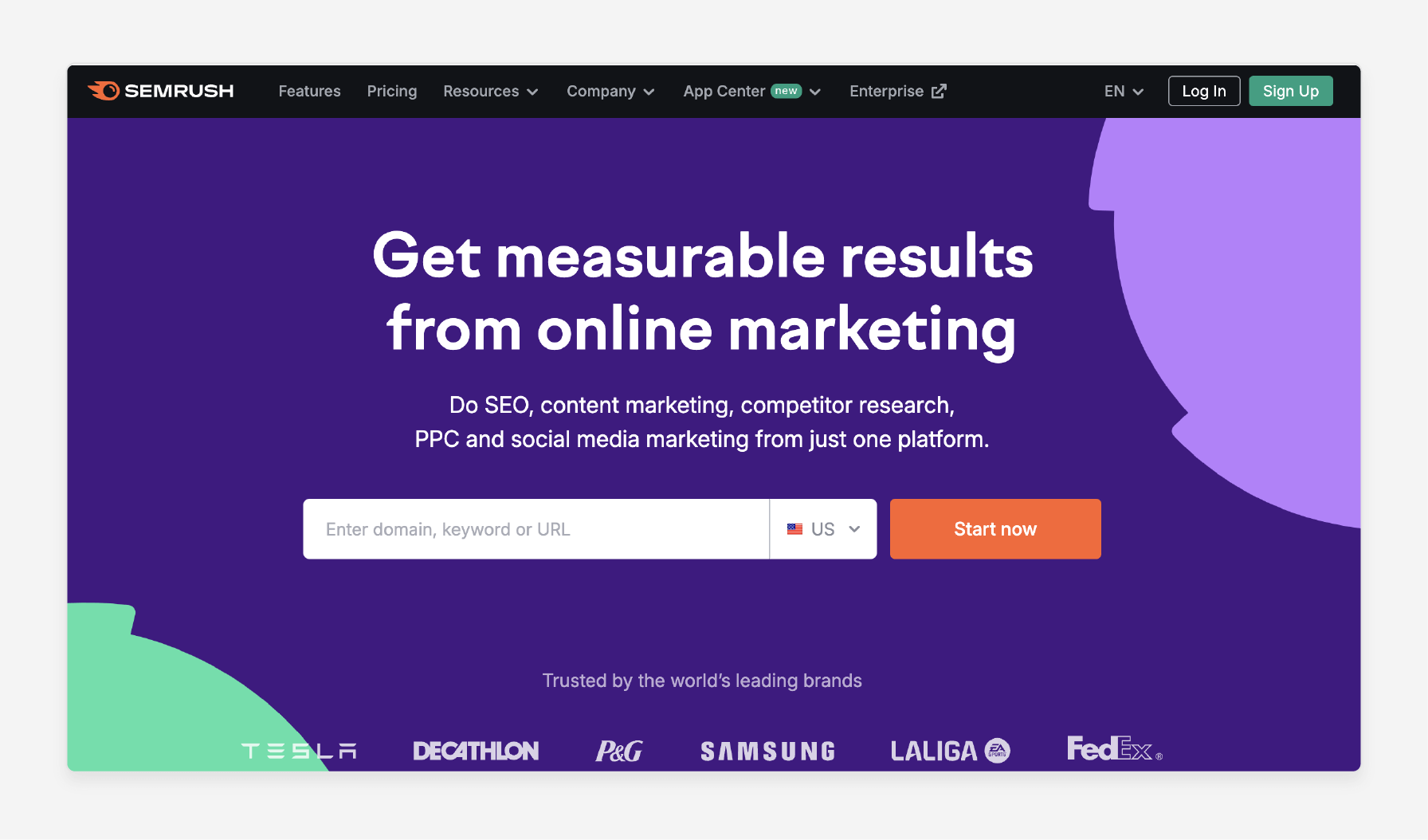 semrush platform offering features for seo audits, keyword research, and backlink analysis