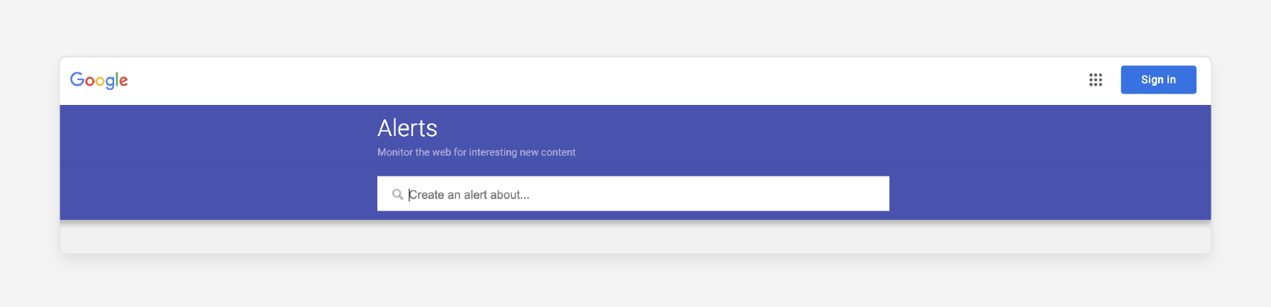 google alerts interface for monitoring ecommerce brand mentions and new backlink opportunities