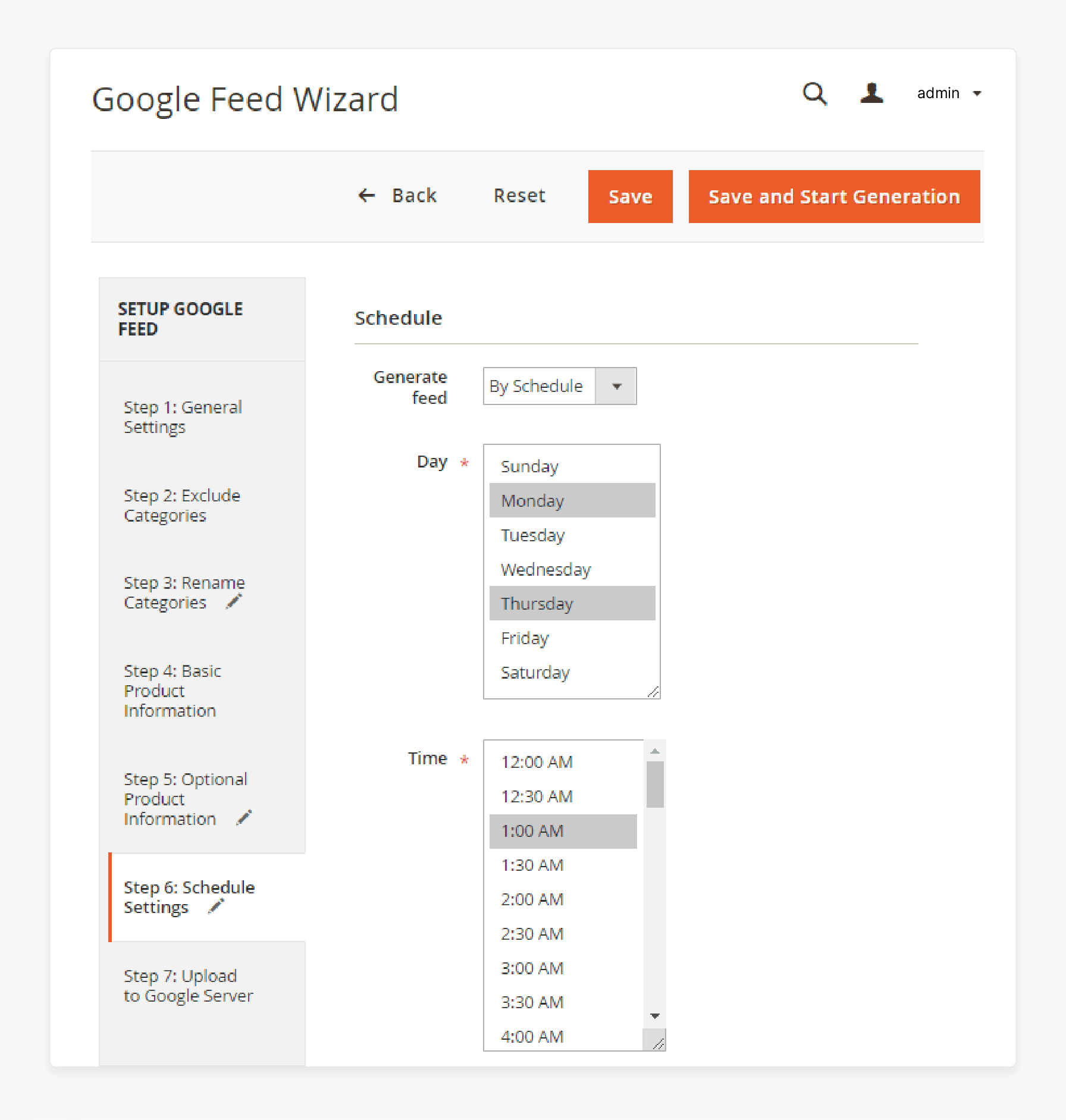 Feed Generation Scheduling in Magento Data Feed Manager