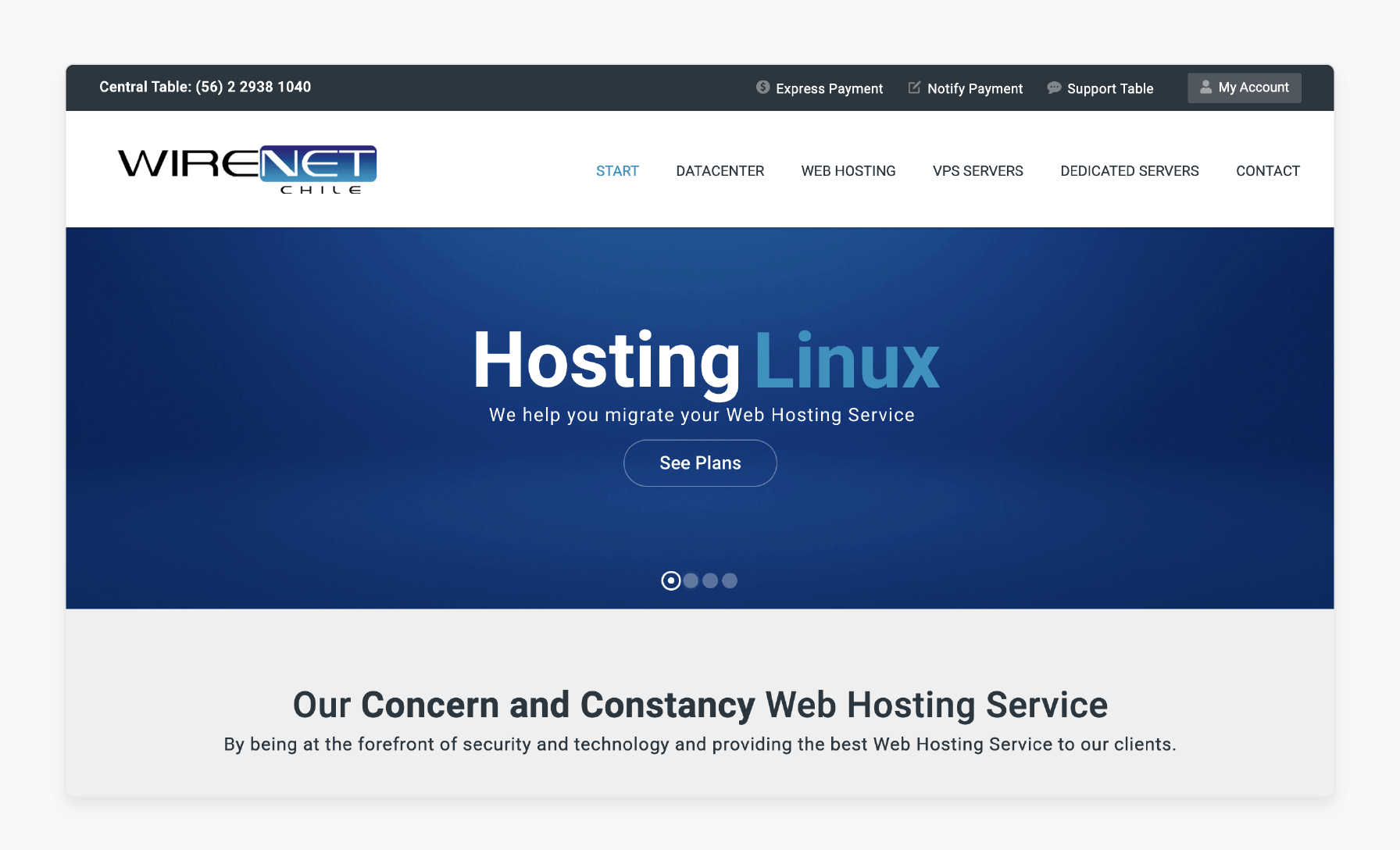 Fast and Secure Hosting by WireNet Chile WireNet Chile offering fast and secure hosting for e-commerce
