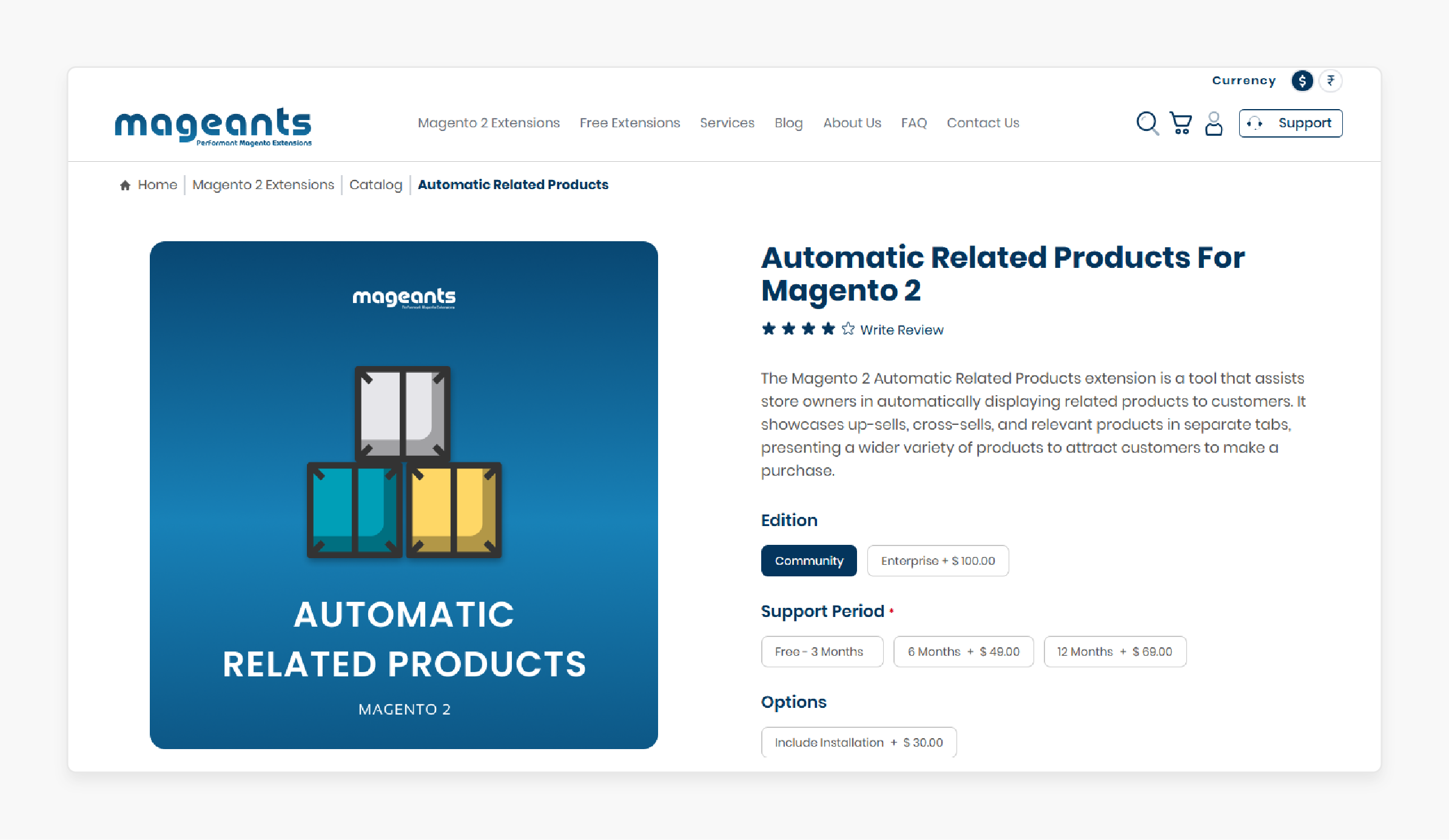mageants automatic related products extension for magento 2 to display relevant items