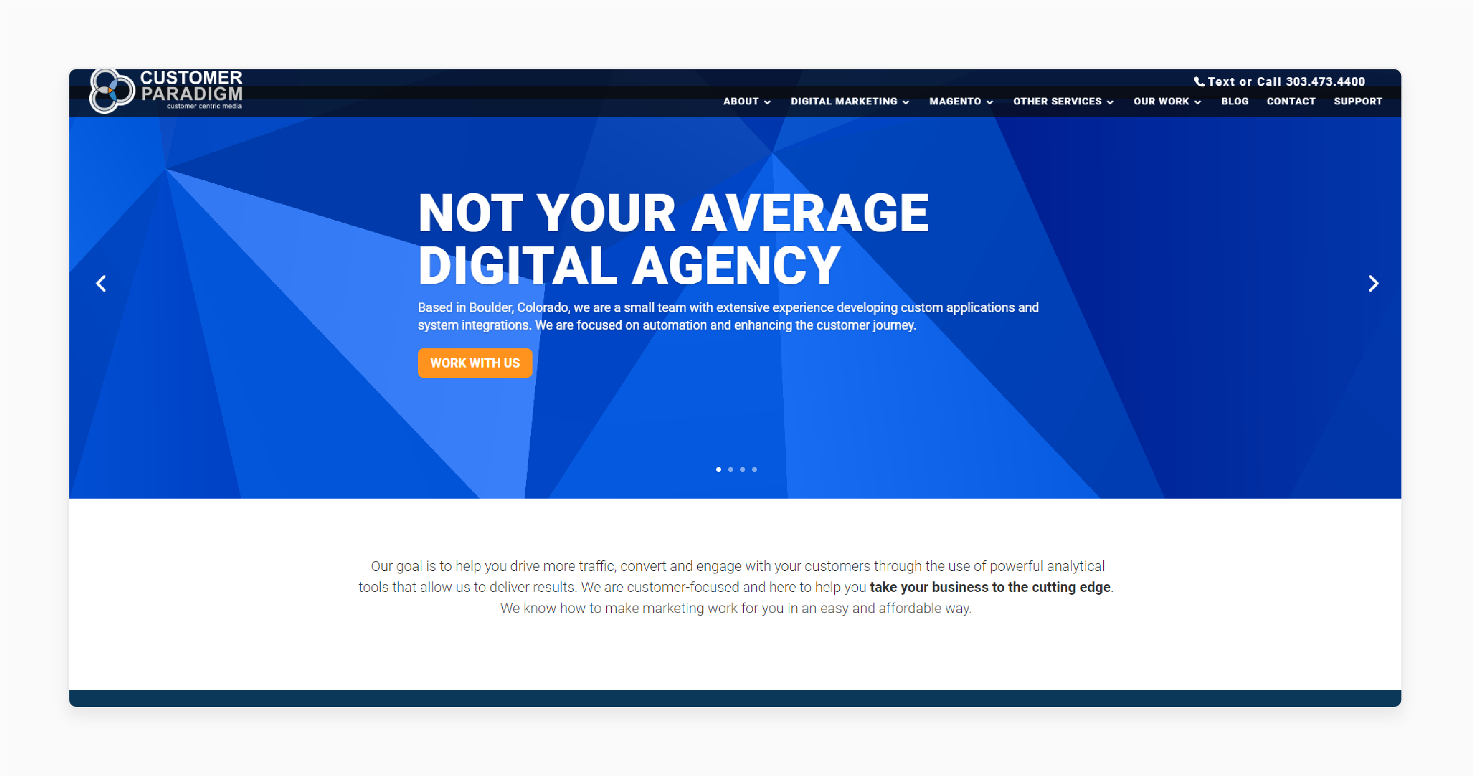 customer paradigm offers magento development services, specializing in performance tuning and security enhancements