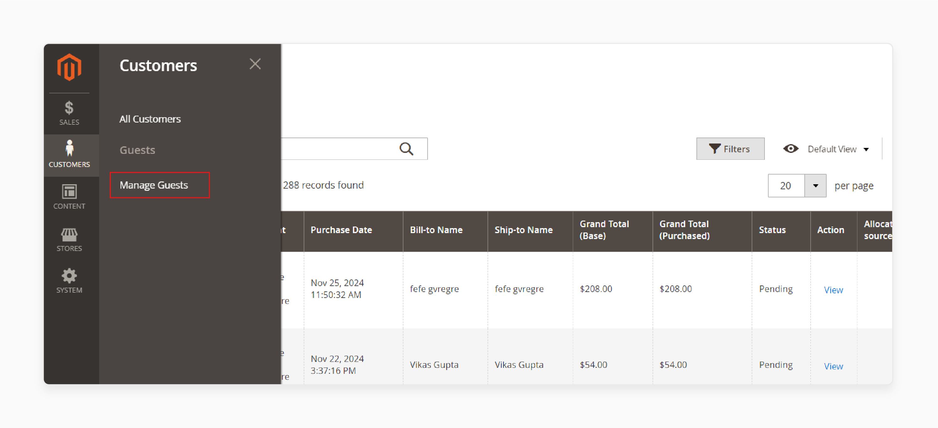Guest Section in Magento 2 Guest to Customer