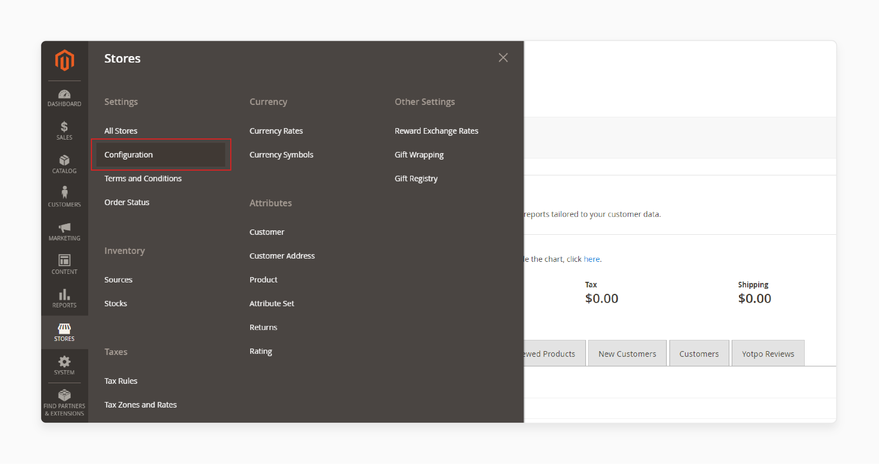 Store Confituration in Magento 2 Multiple Admin Login