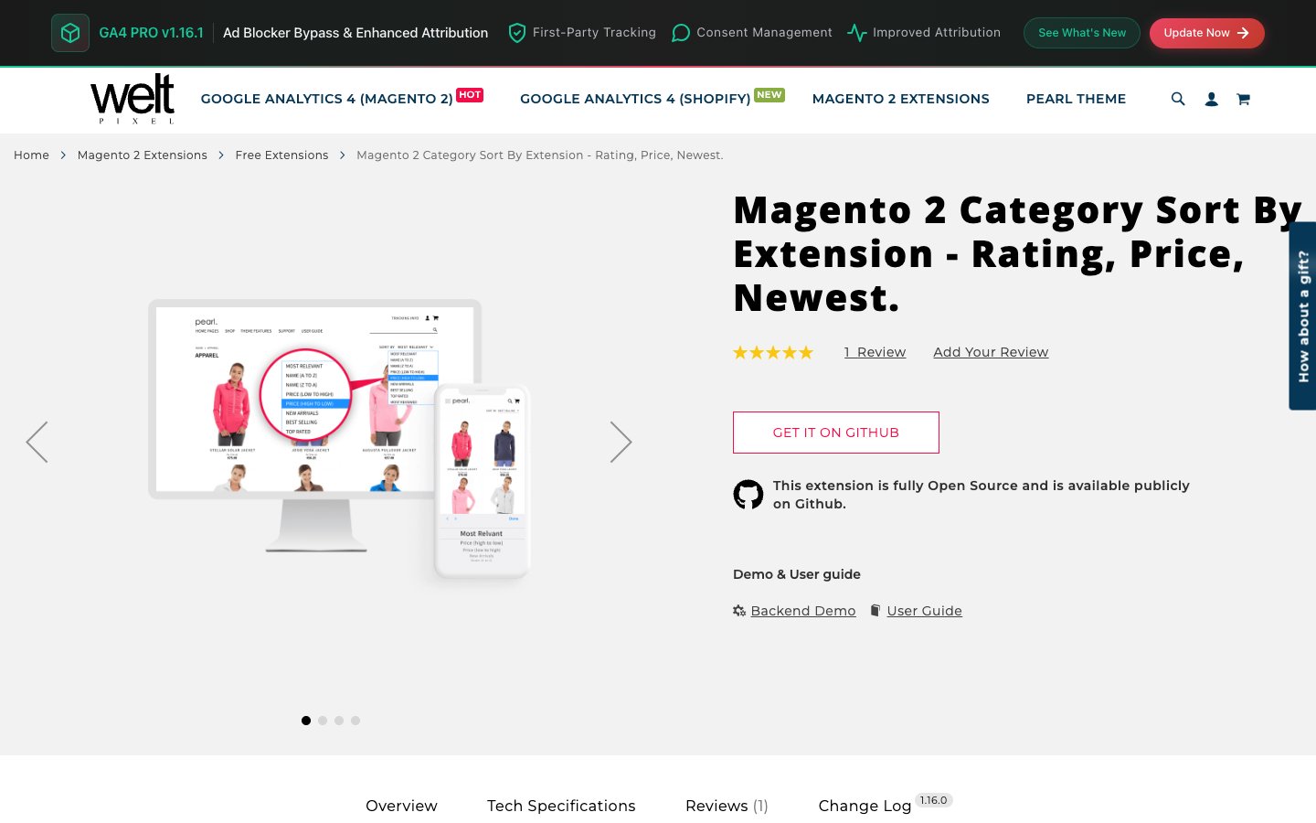 Category Sort By Extension for Magento 2 by Weltpixel