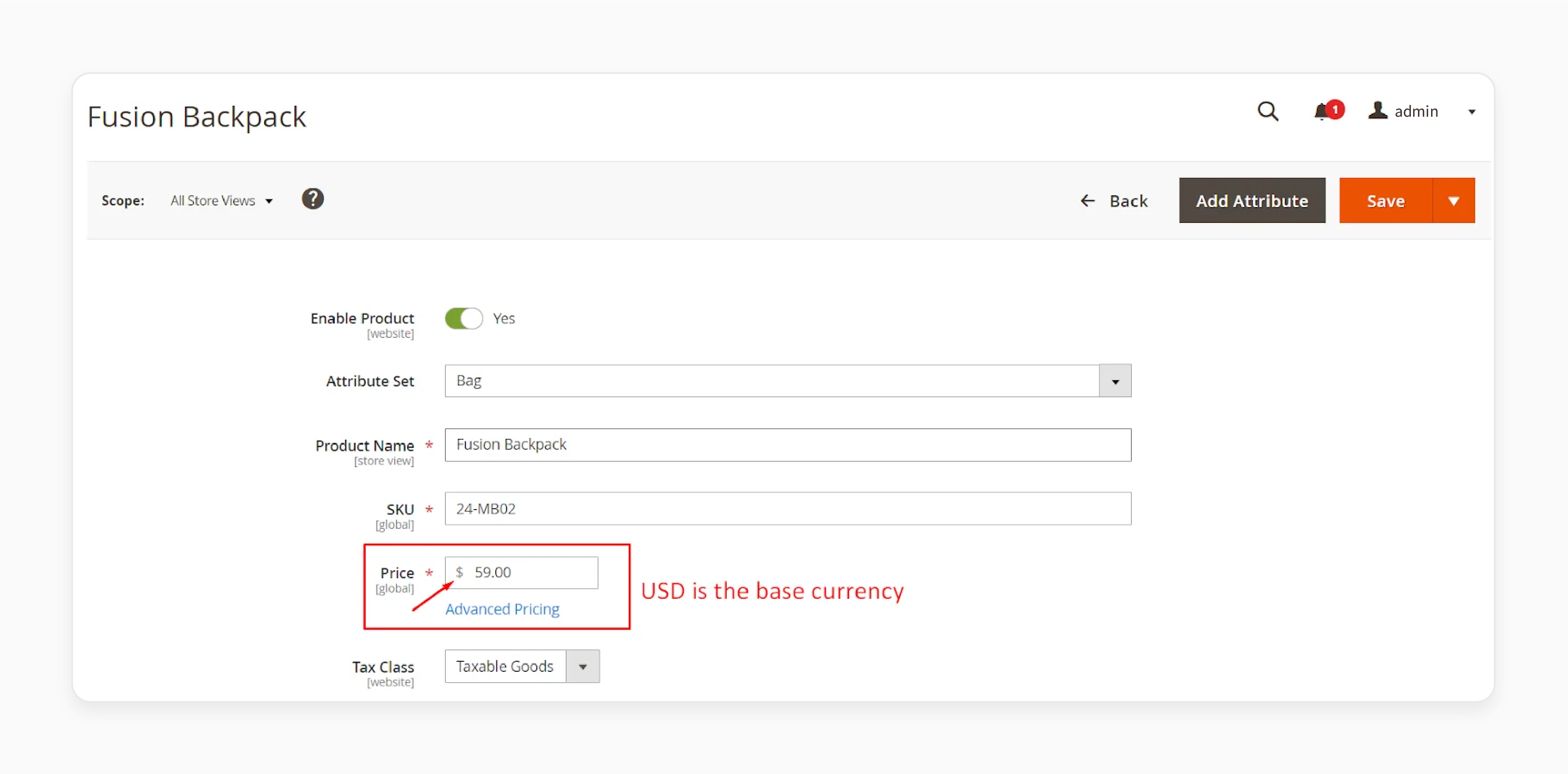 setting base currency in magento 2 for accurate product pricing and transactions