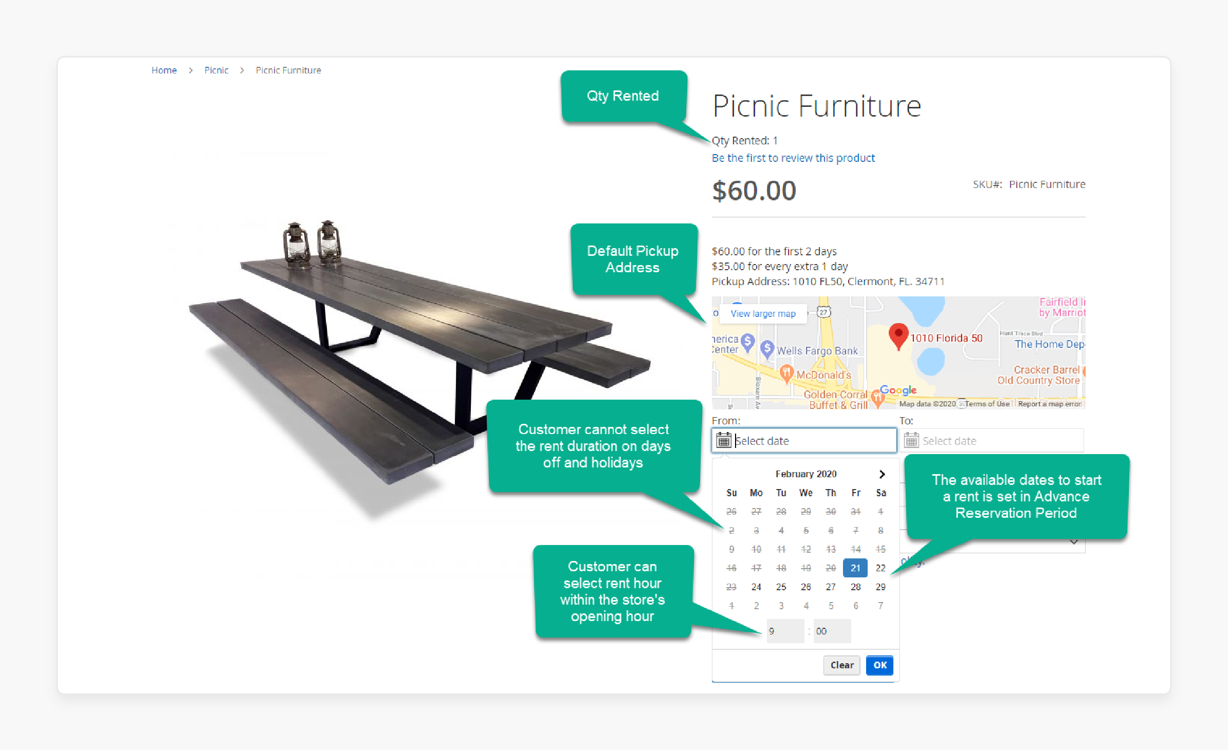 About the Magento 2 Rental Extension