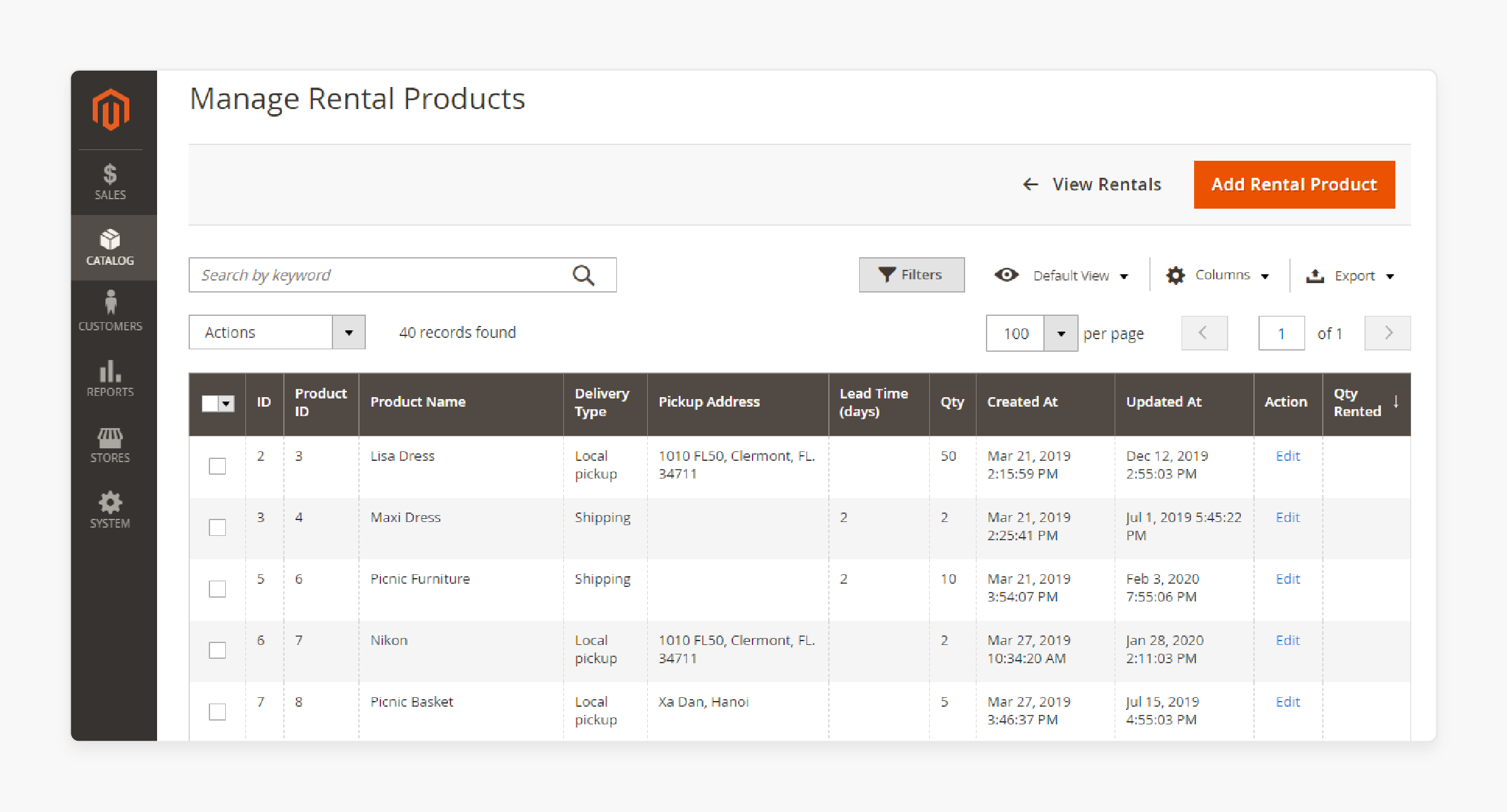 Configuring Magento 2 Rental Extension Add a New Rental Product Settings