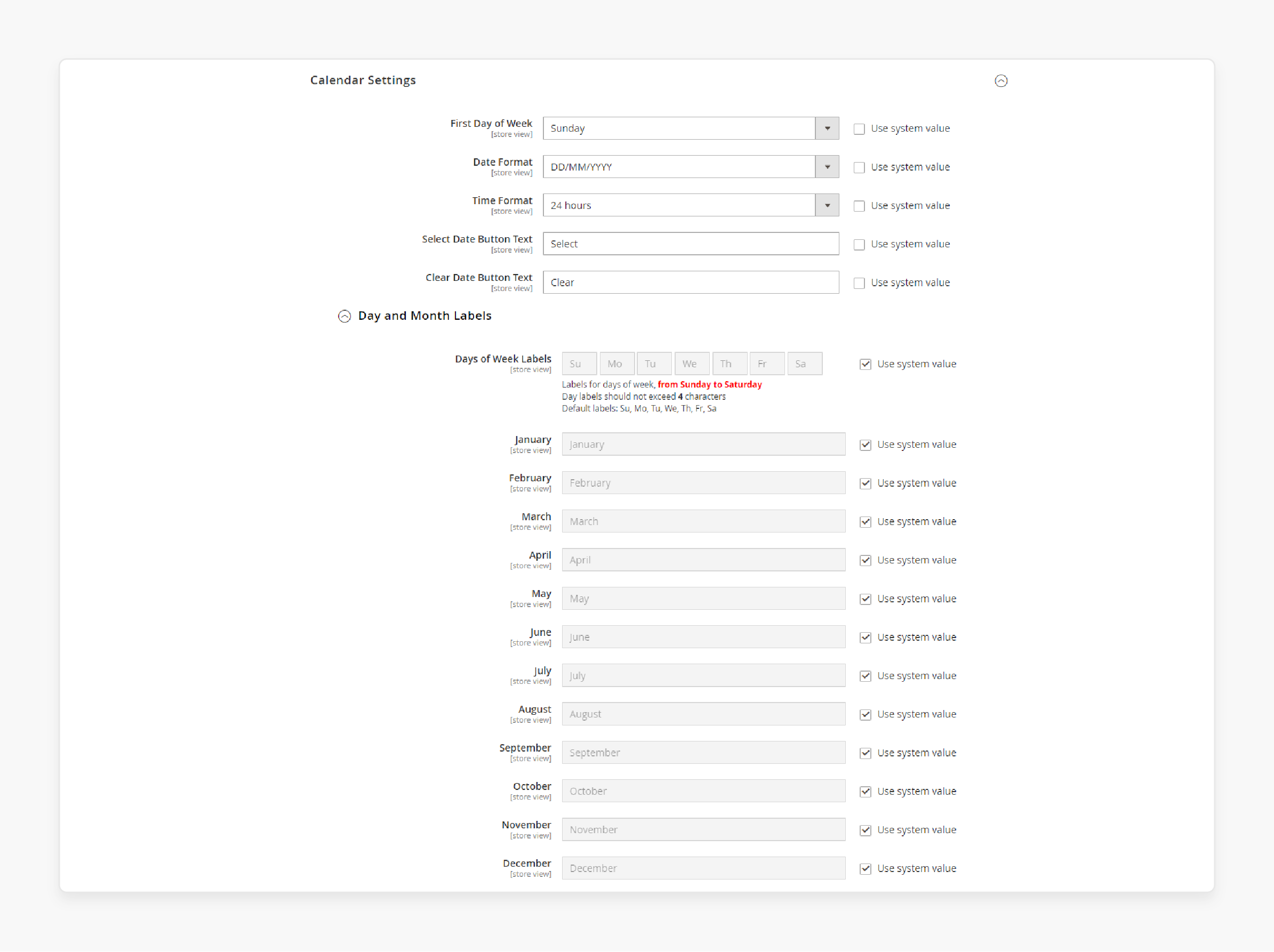Configuring Magento 2 Rental Extension Calendar Settings