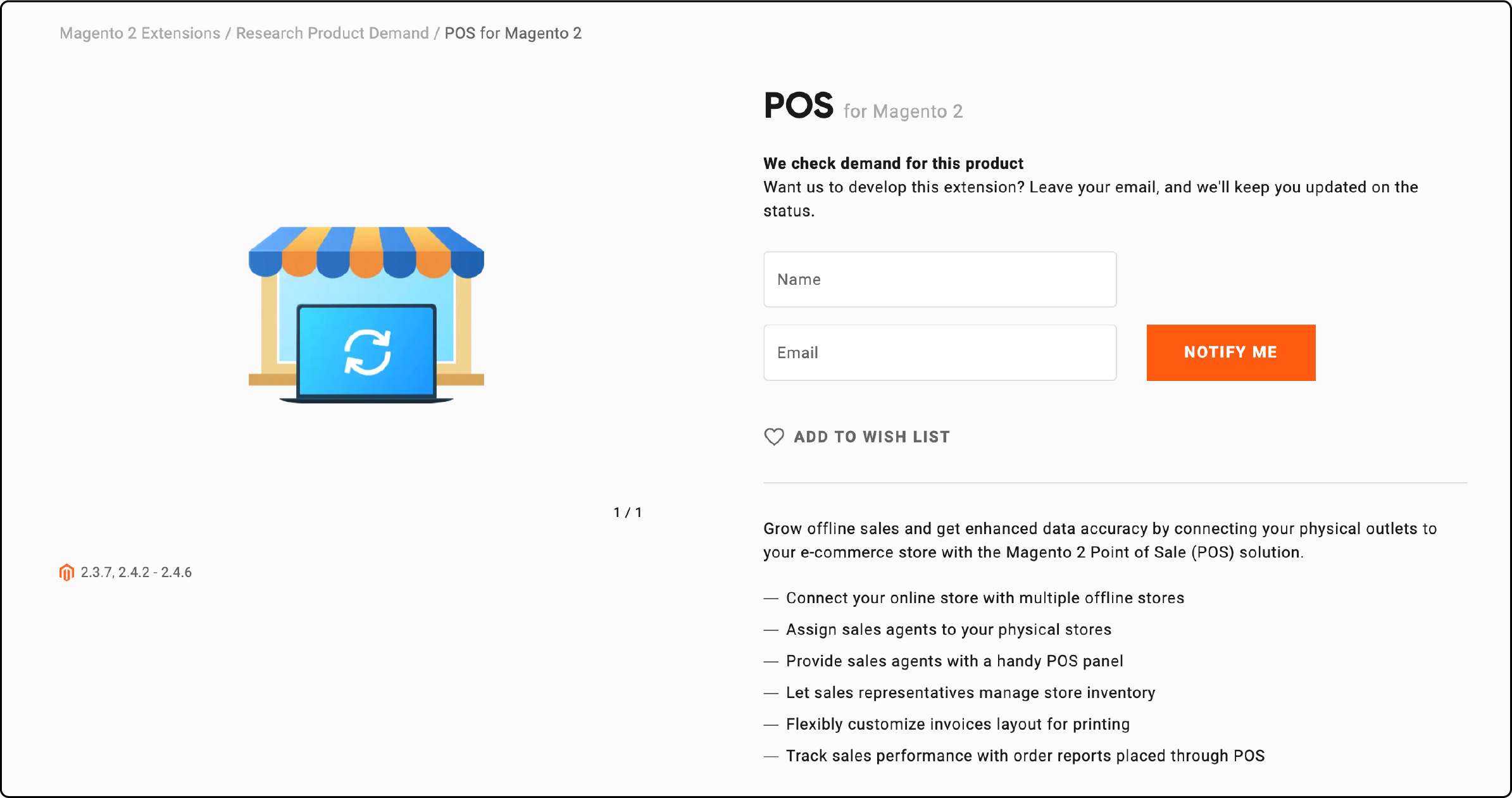 Features of Amasty Magento 2 POS system extension